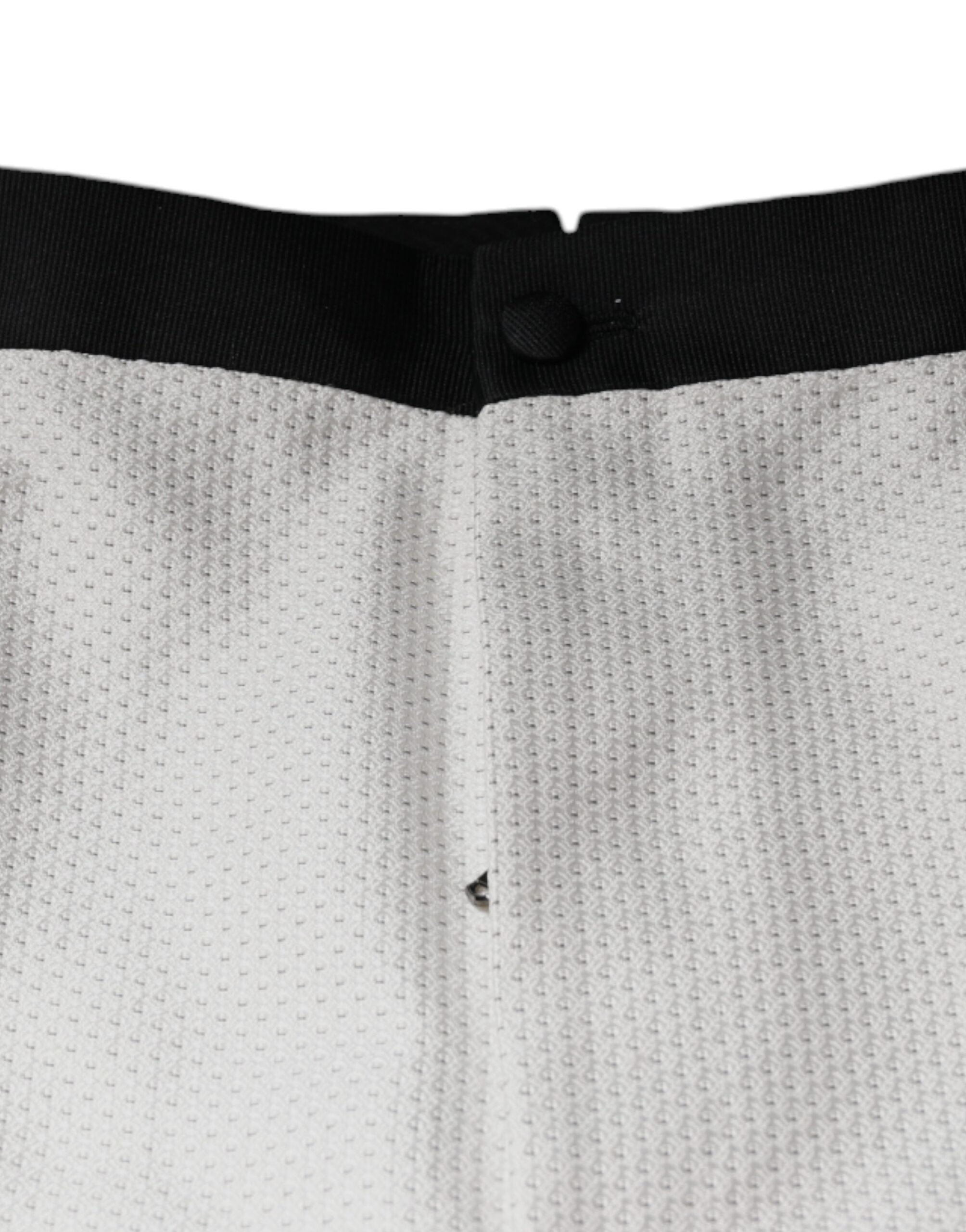 Dolce & Gabbana White Polyester Formal Dress Pants Dolce & Gabbana