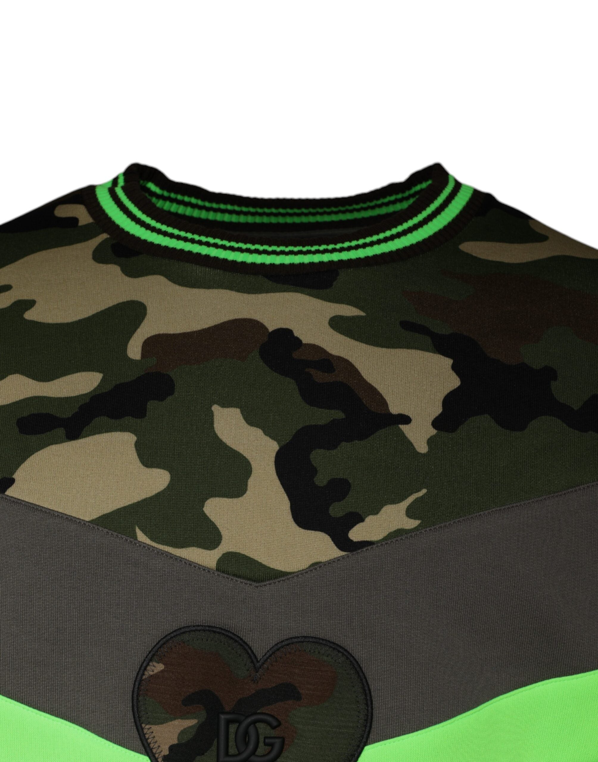 Dolce & Gabbana Multicolor Camouflage Sweatshirt Sweater Dolce & Gabbana