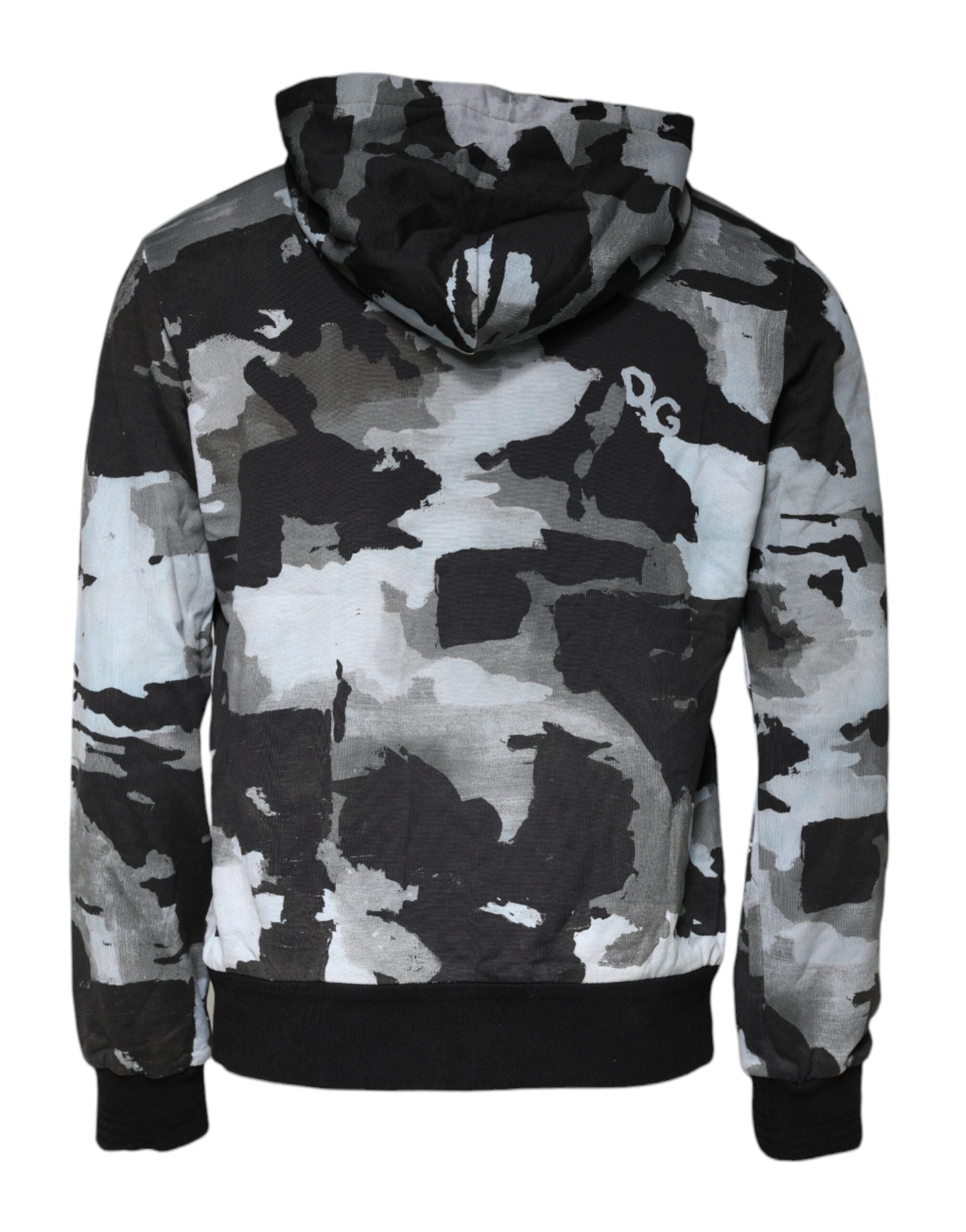 Dolce & Gabbana Multicolor Camouflage Men Hooded Sweater (Copy) Dolce & Gabbana