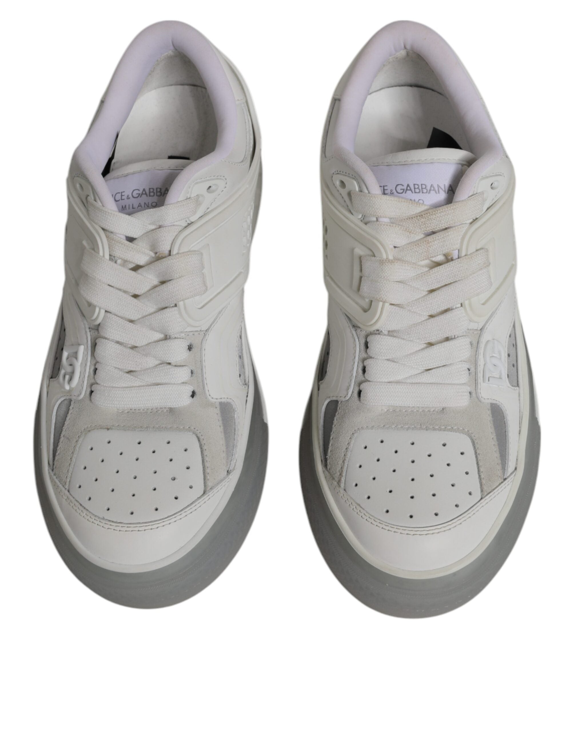 Dolce & Gabbana White DG Logo CUSTOM 2.Zero Sneakers Shoes Dolce & Gabbana