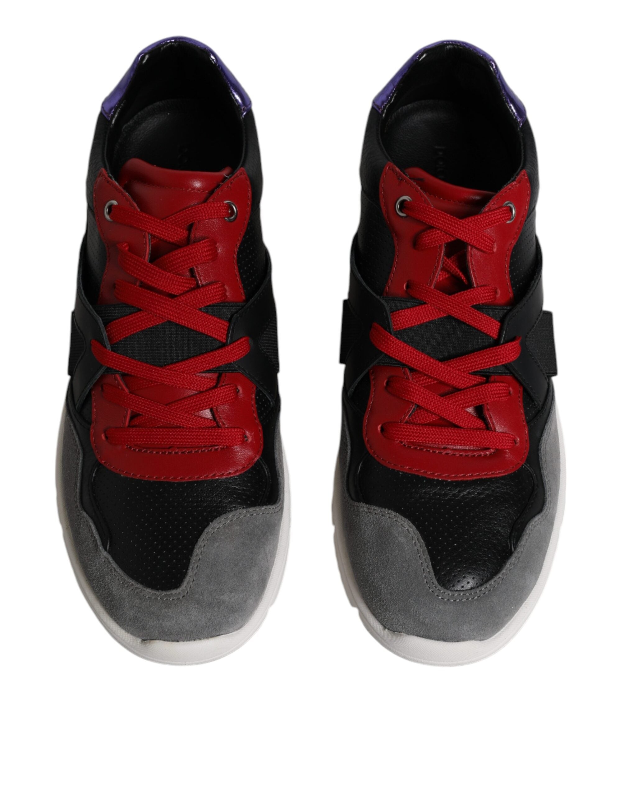 Dolce & Gabbana Multicolor Leather Suede Low Top Sneakers Shoes Dolce & Gabbana