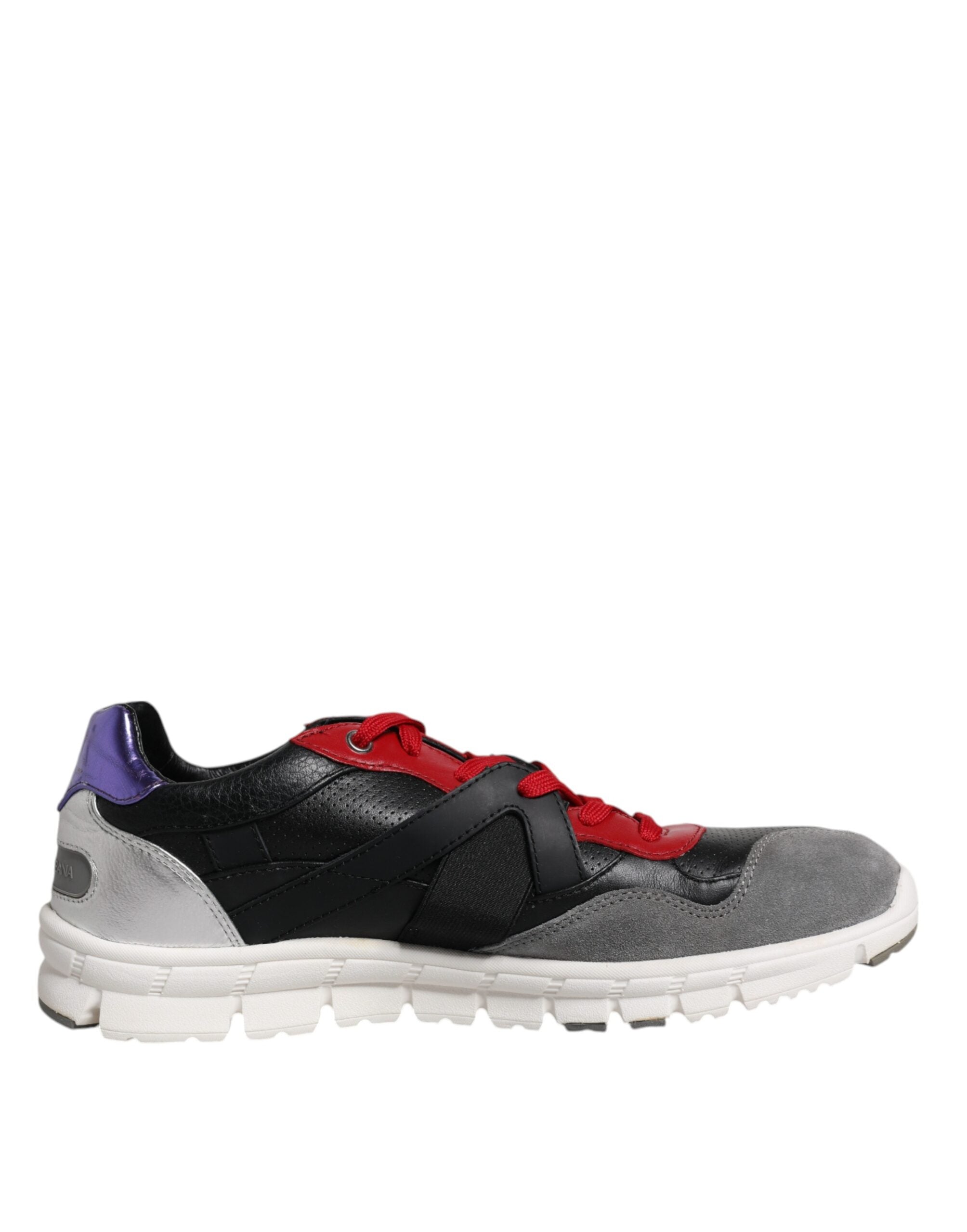 Dolce & Gabbana Multicolor Leather Suede Low Top Sneakers Shoes Dolce & Gabbana