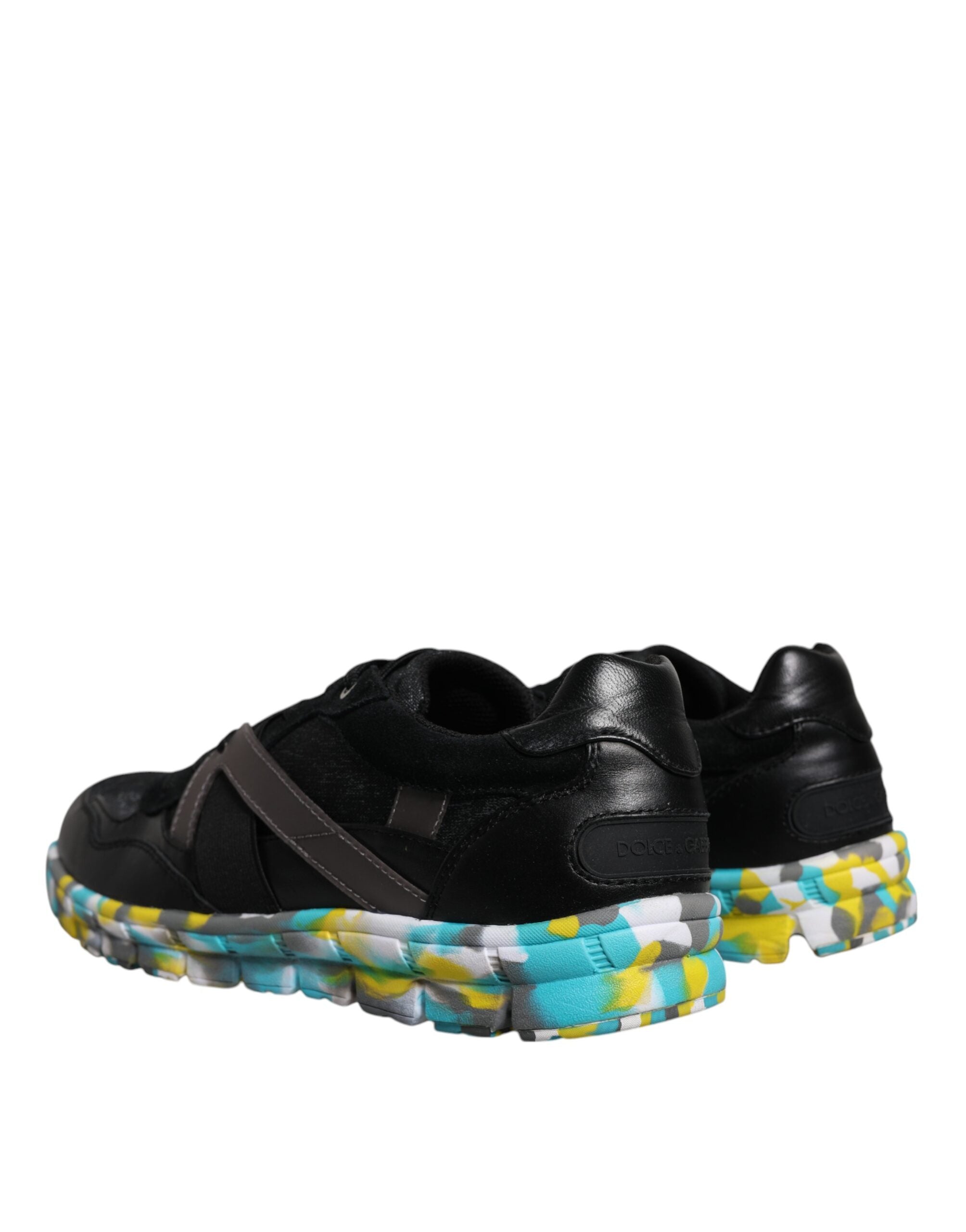 Dolce & Gabbana Black Polyester Low Top Men Sneakers Shoes Dolce & Gabbana