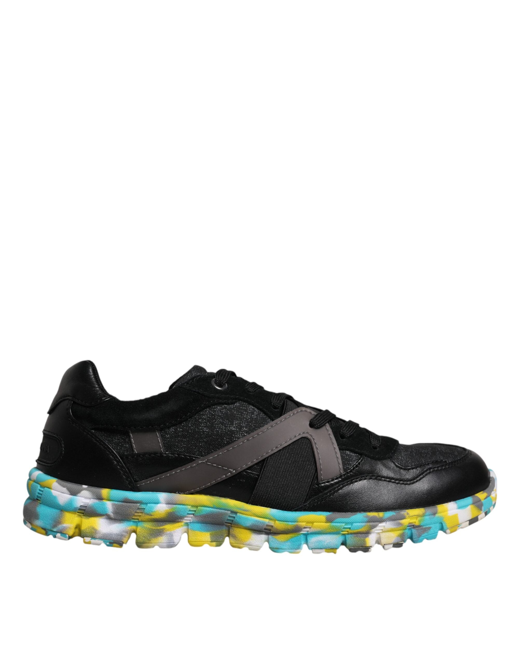 Dolce & Gabbana Black Polyester Low Top Men Sneakers Shoes Dolce & Gabbana
