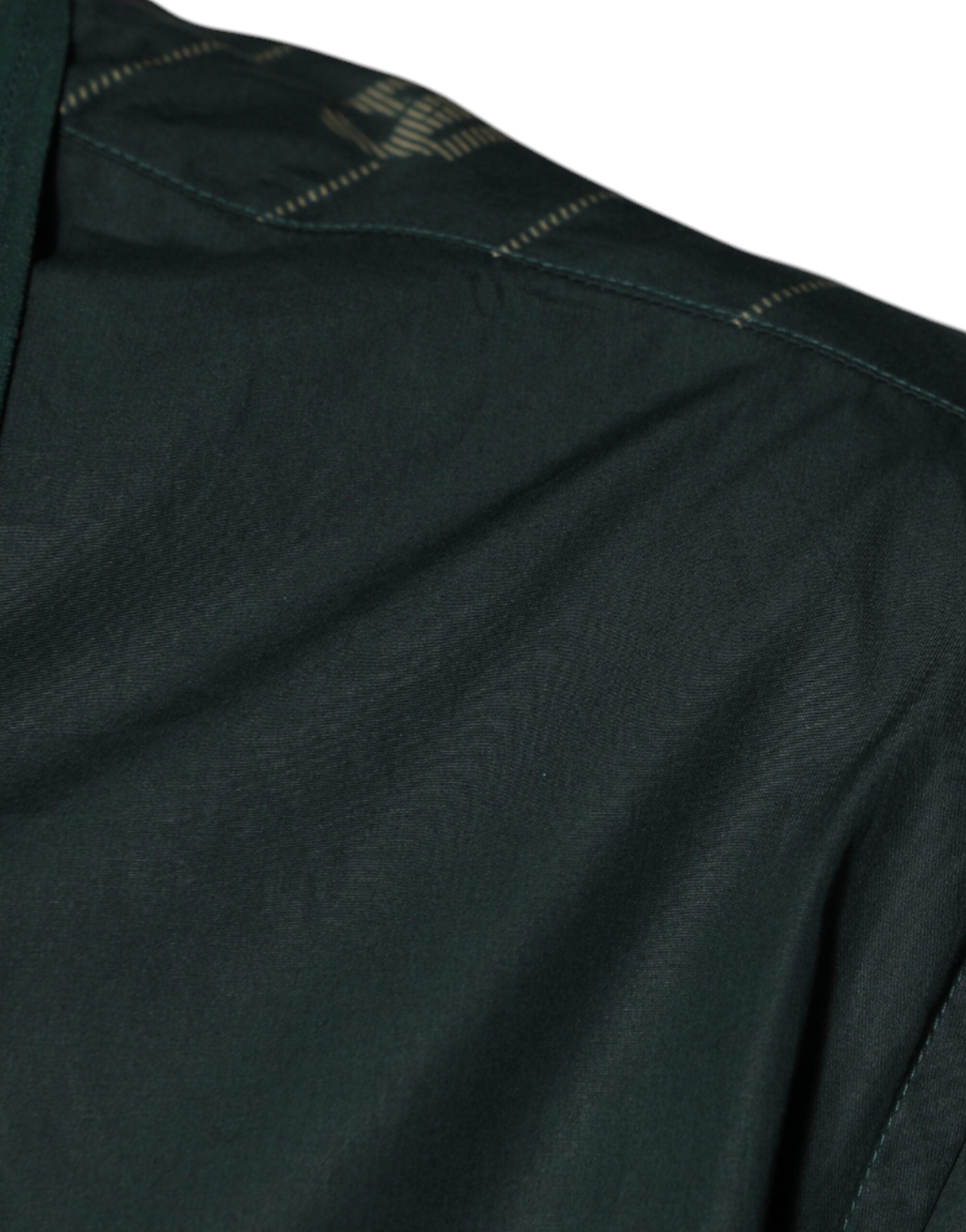 Dolce & Gabbana Green Logo Long Sleeve MARTINI Casual Shirt Dolce & Gabbana