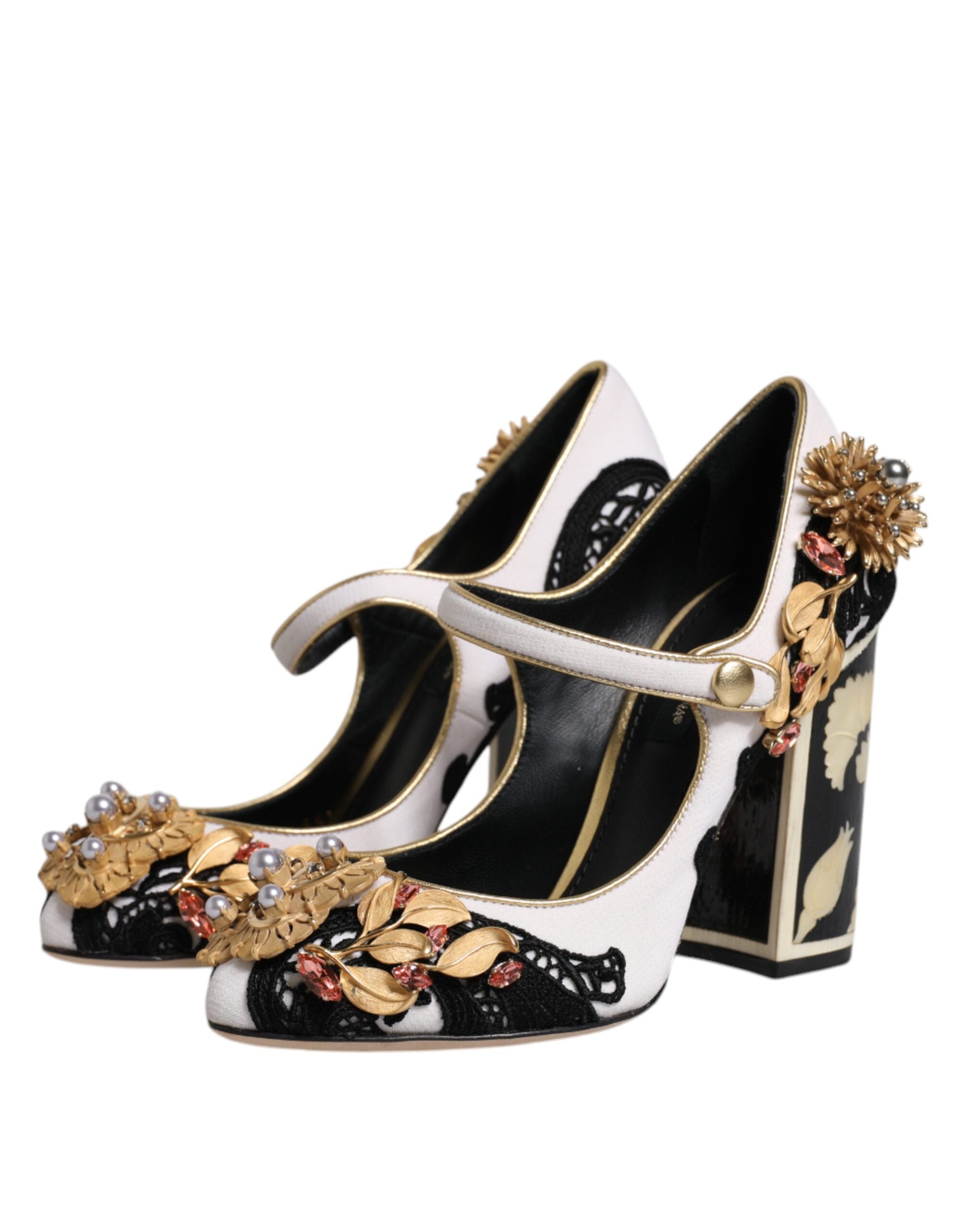 Dolce & Gabbana Multicolor Embellished Heels Pumps Shoes Dolce & Gabbana