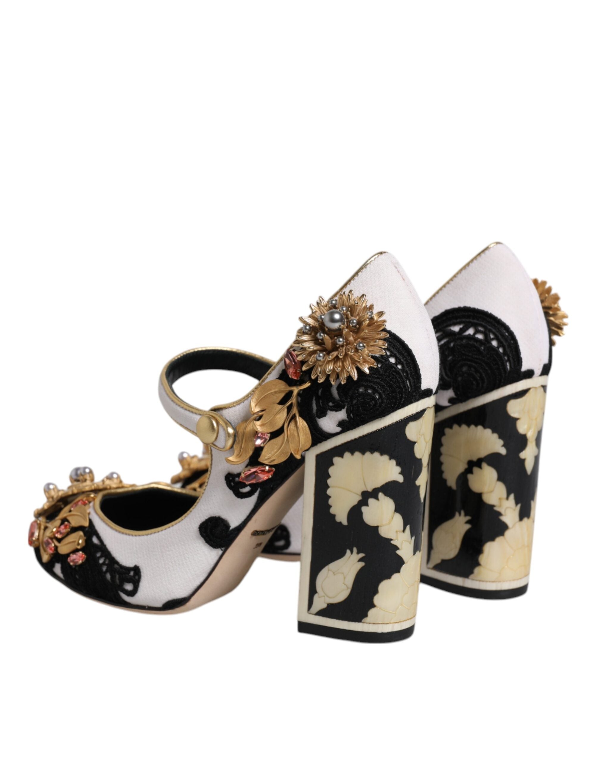 Dolce & Gabbana Multicolor Embellished Heels Pumps Shoes Dolce & Gabbana