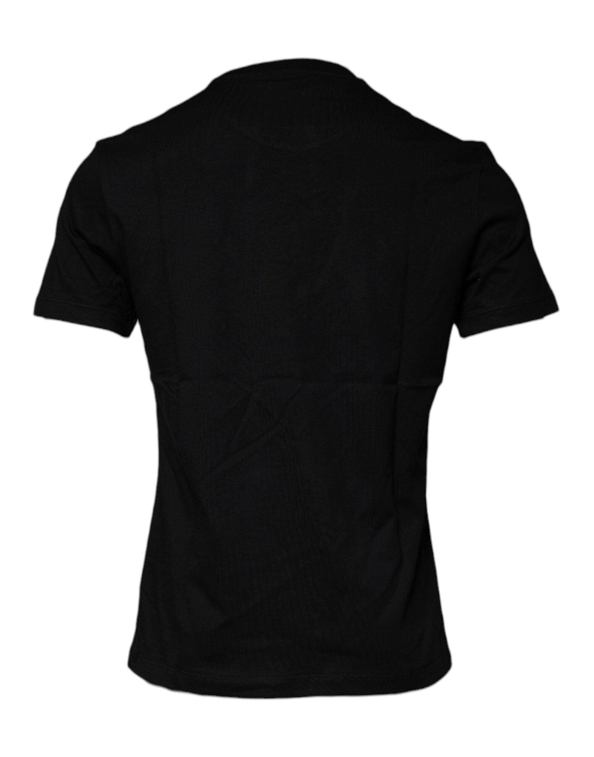 Versace Black Medusa Print Cotton Crew Neck T-shirt Versace