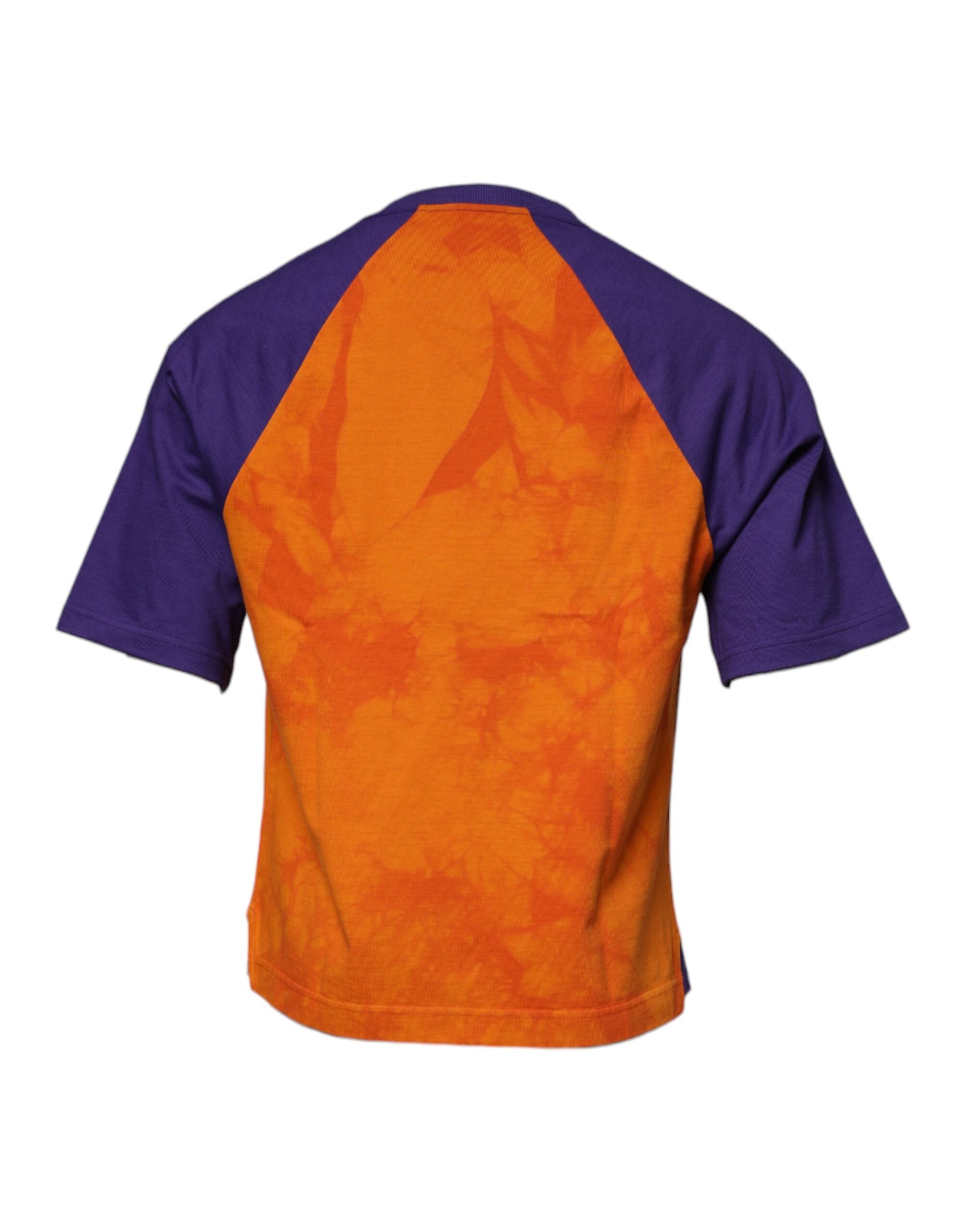 Dolce & Gabbana Orange Purple Graphic Print Short Sleeves T-shirt Dolce & Gabbana
