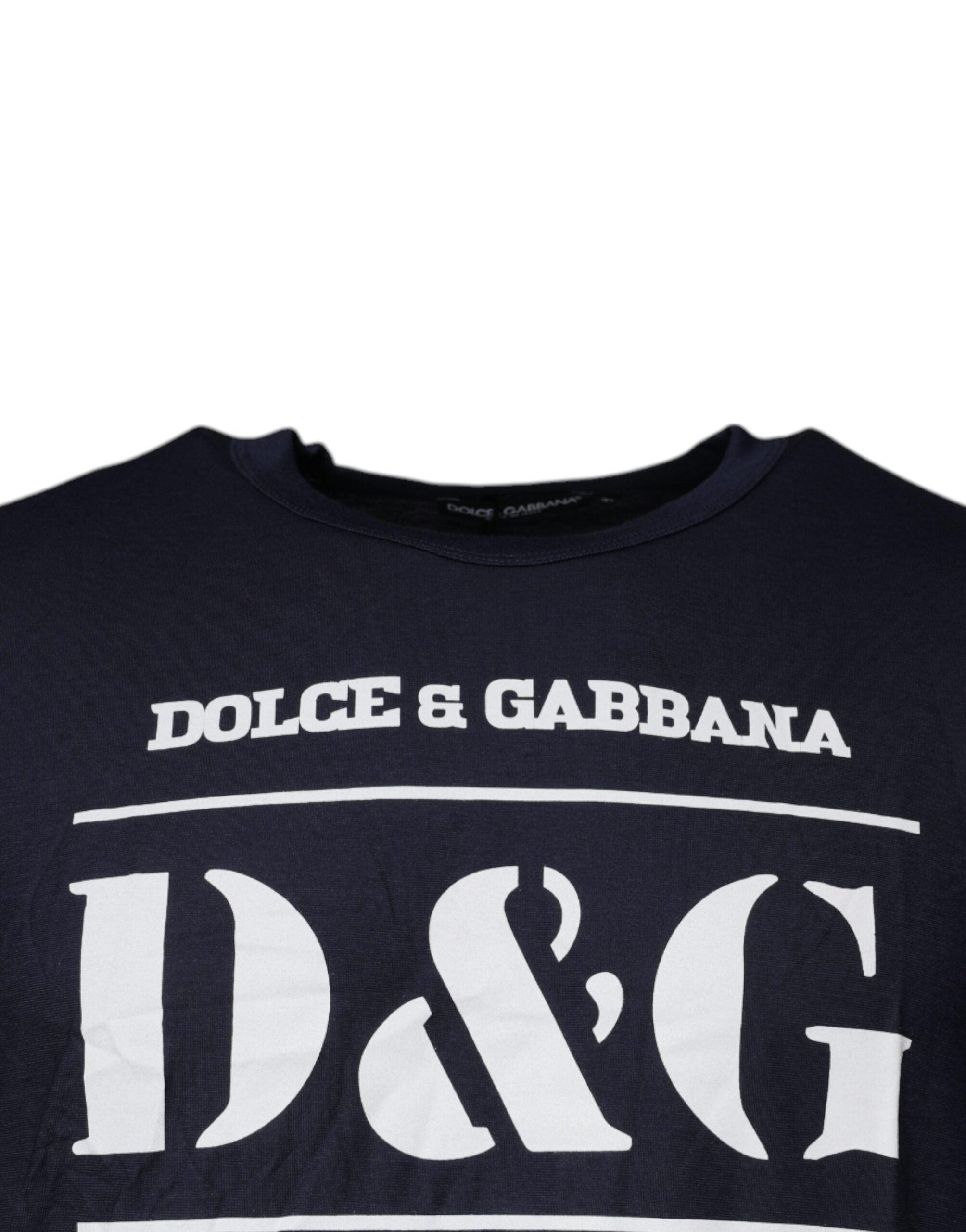 Dolce & Gabbana Blue D&G King Of Love Cotton Crew Neck T-shirt Dolce & Gabbana