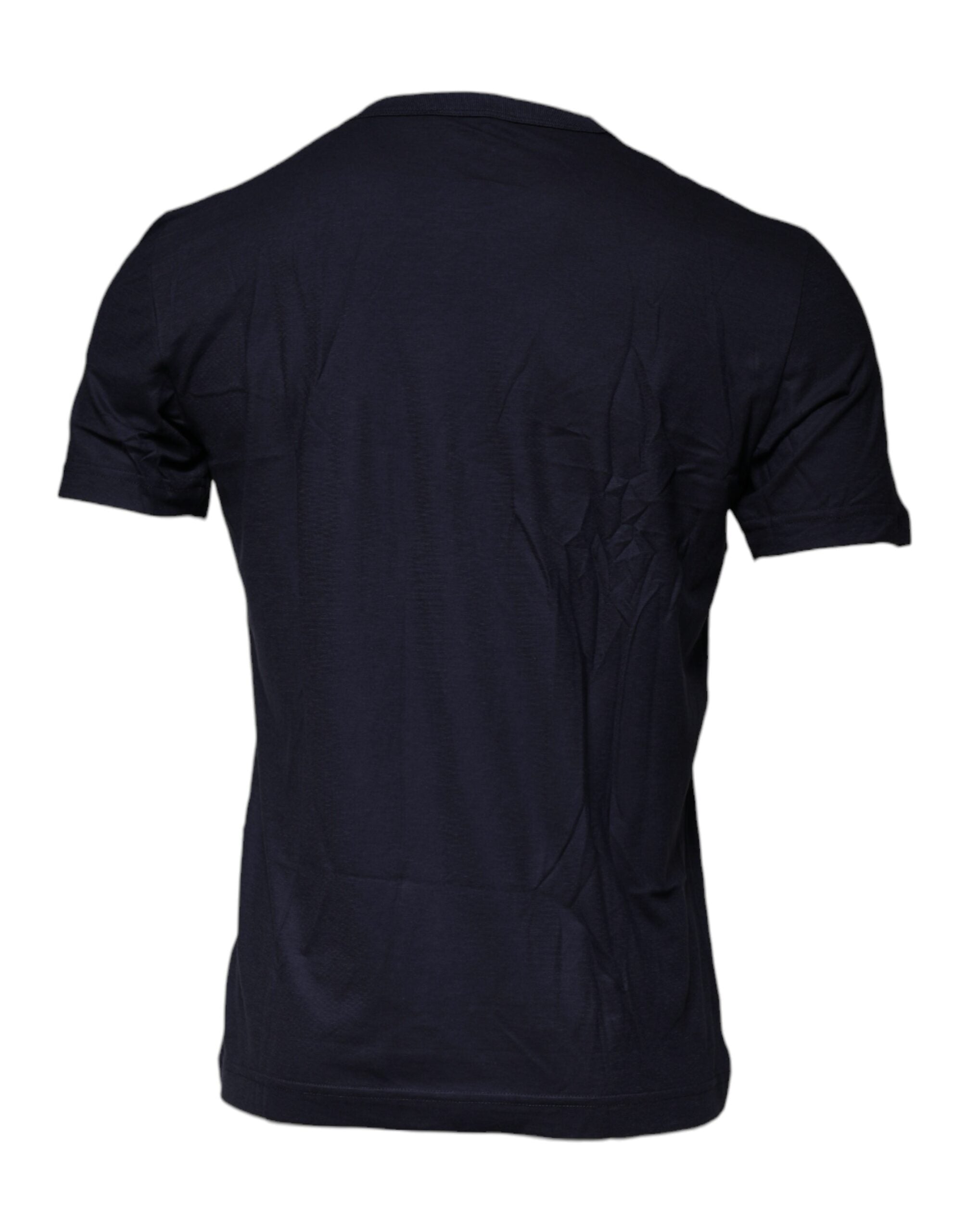 Dolce & Gabbana Blue D&G King Of Love Cotton Crew Neck T-shirt Dolce & Gabbana