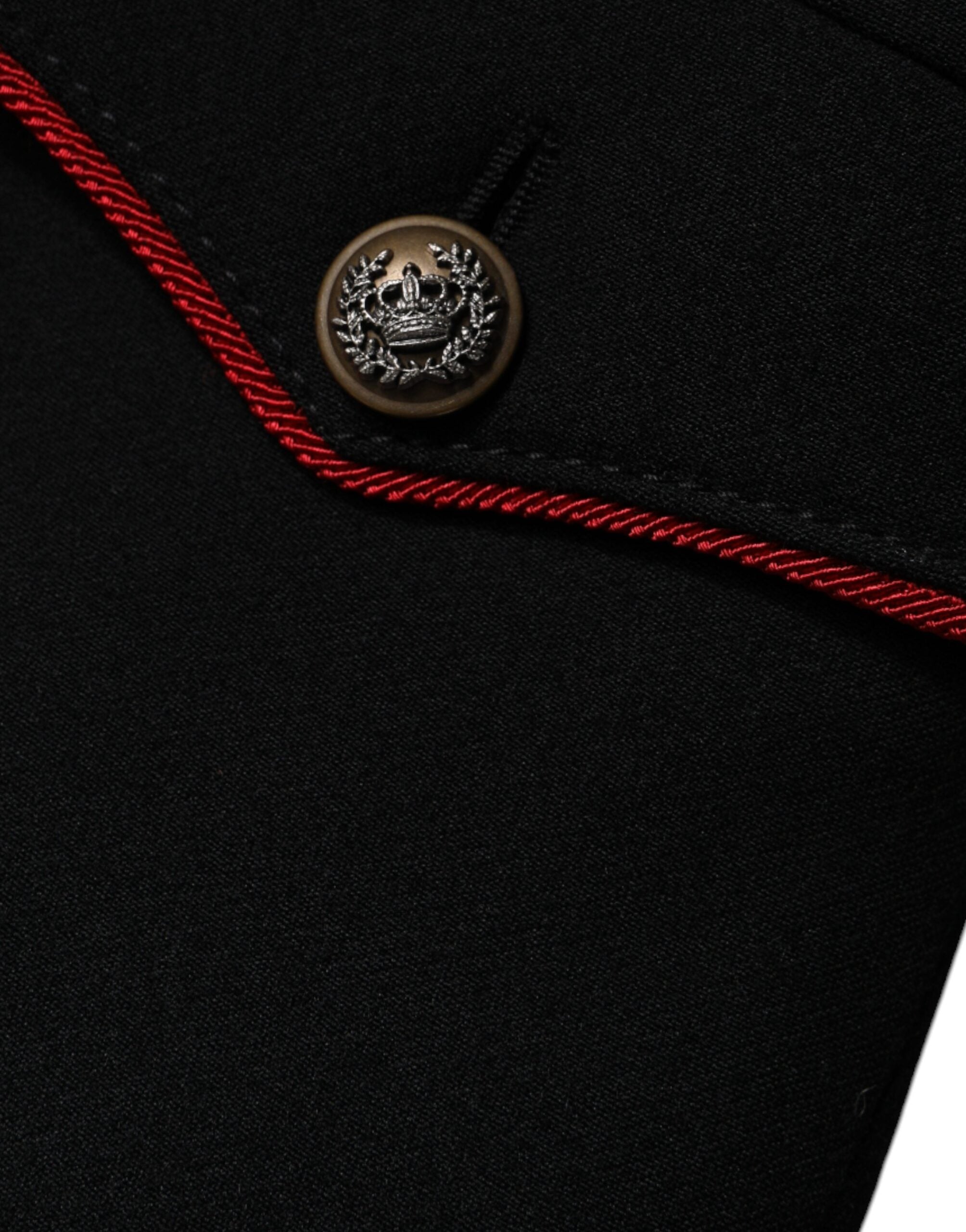 Dolce & Gabbana Black Single Breasted Trench Coat Jacket Dolce & Gabbana