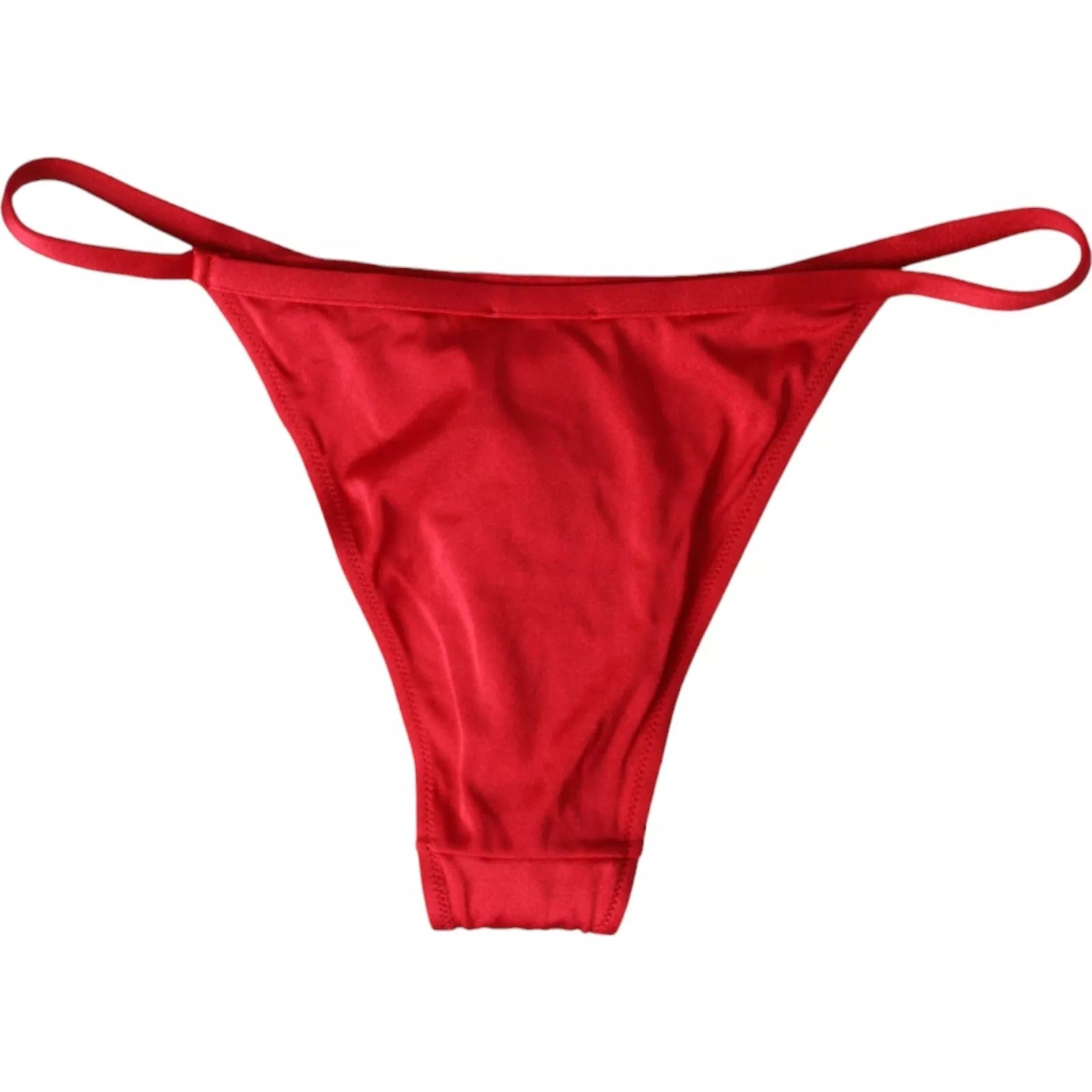 Dolce & Gabbana Red Nylon Stretch Beachwear Swimwear Bottom Bikini Dolce & Gabbana