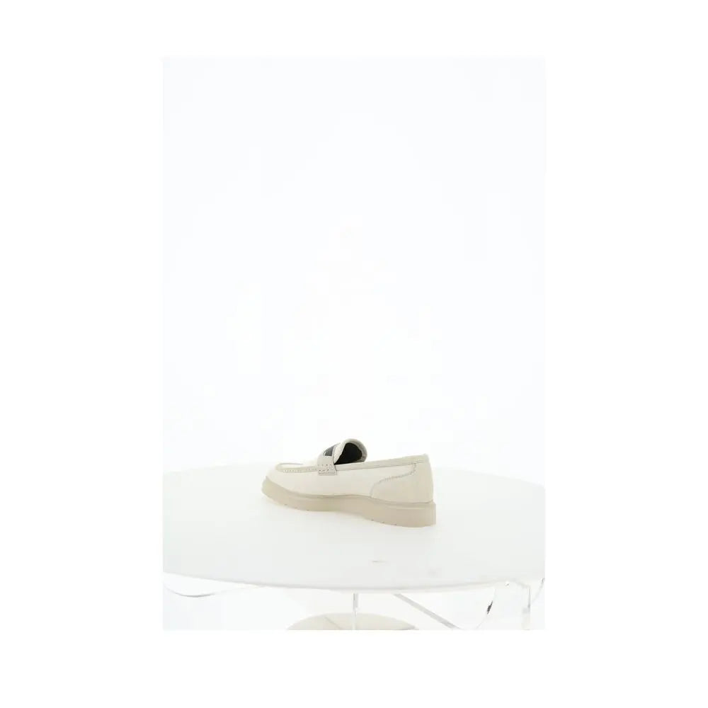 Brunello Cucinelli Beige Loafers Shoes Brunello Cucinelli