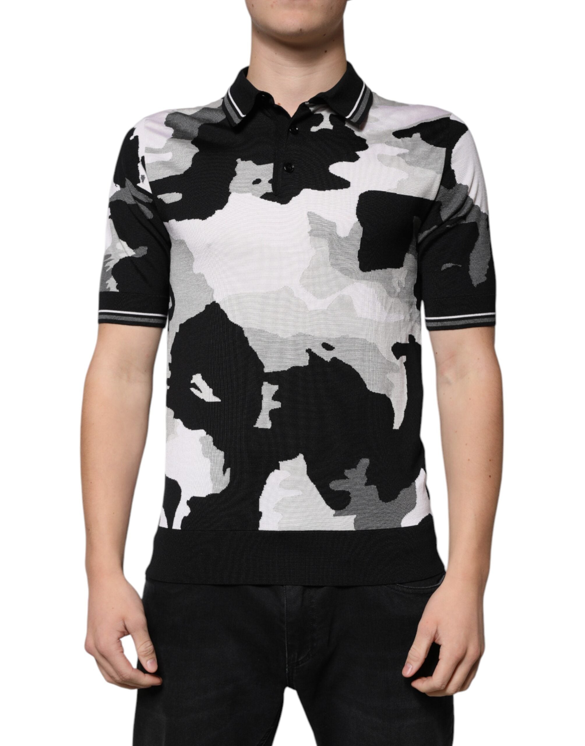 Dolce & Gabbana Multicolor Camouflage Collared Polo T-shirt Dolce & Gabbana