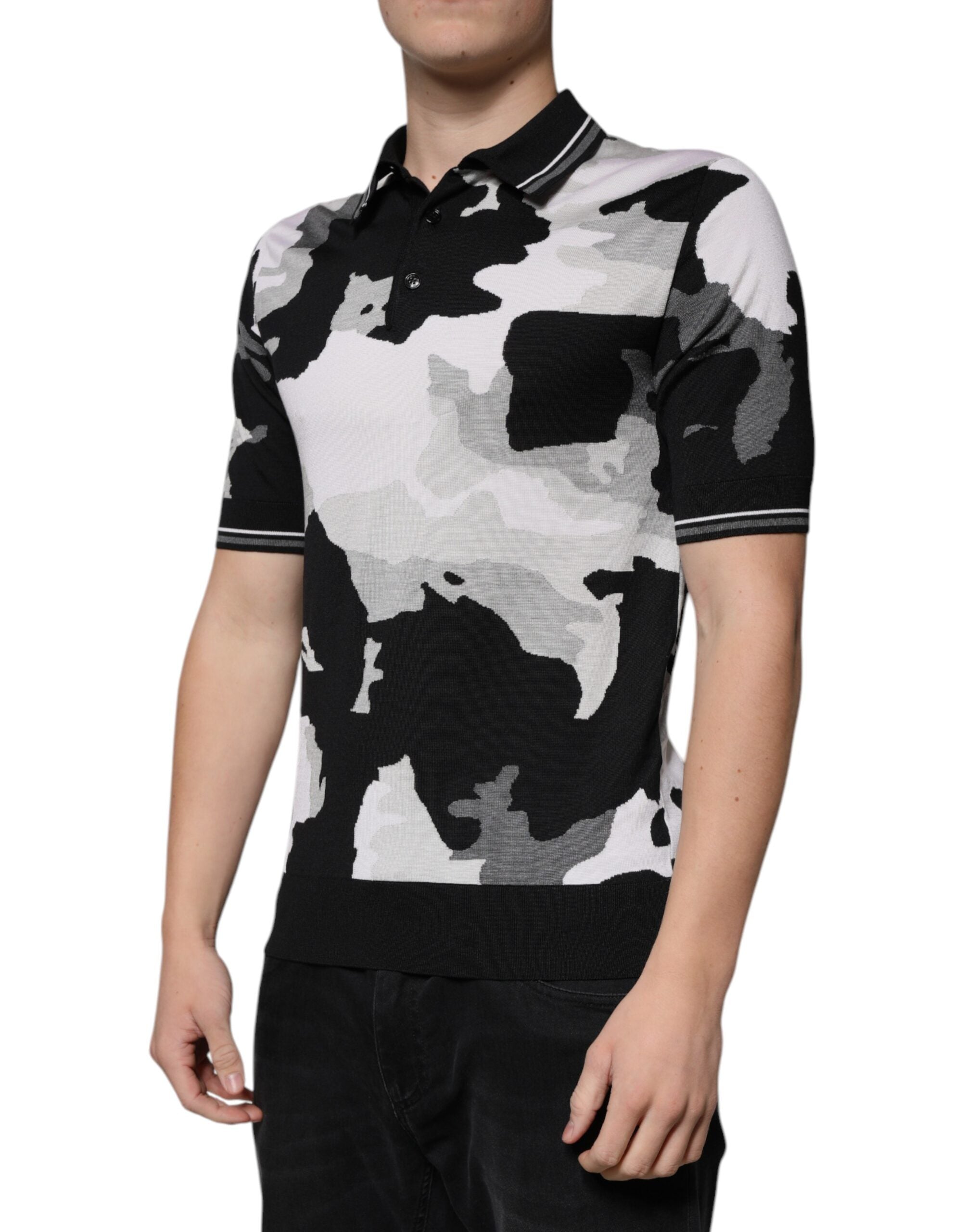 Dolce & Gabbana Multicolor Camouflage Collared Polo T-shirt Dolce & Gabbana