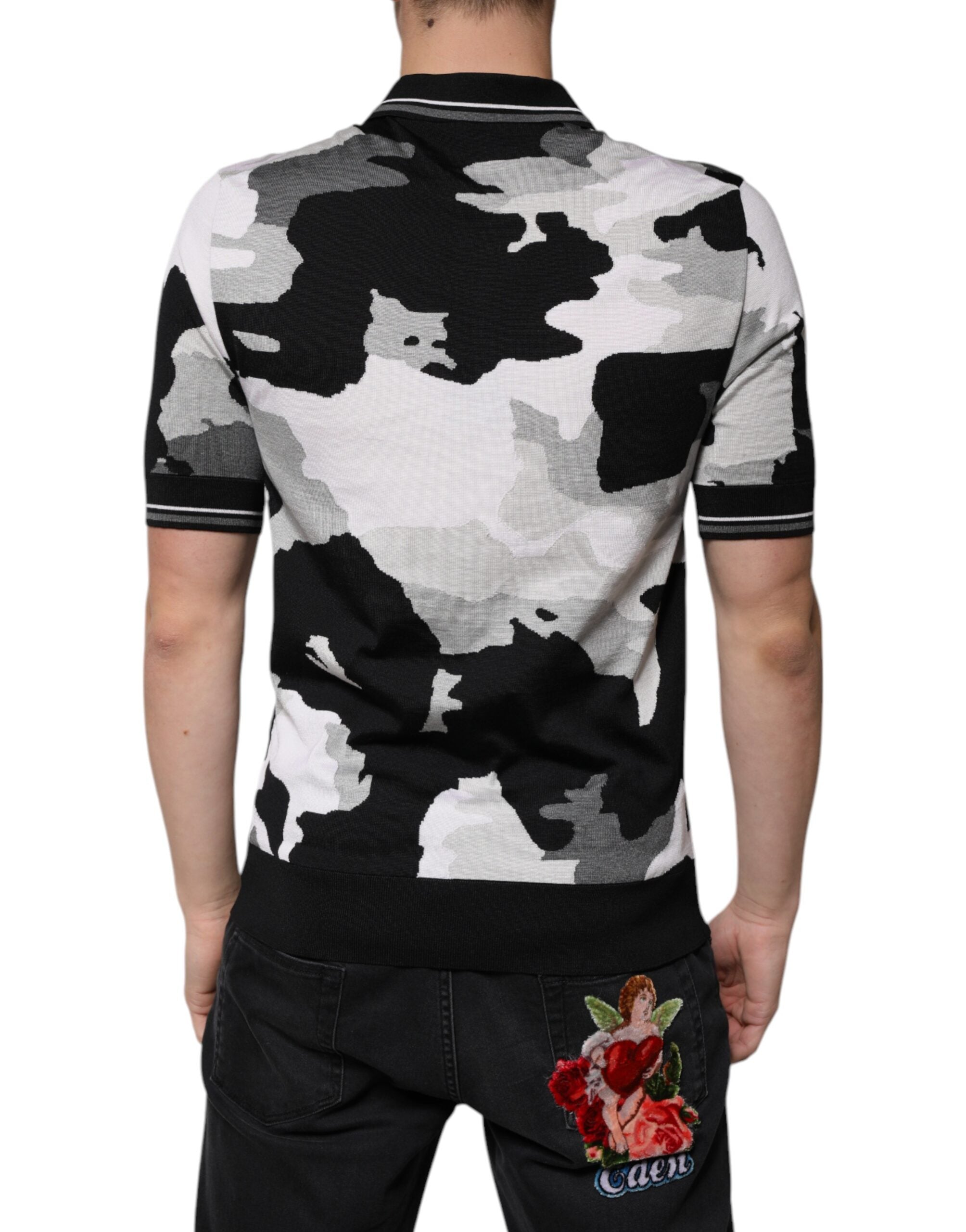 Dolce & Gabbana Multicolor Camouflage Collared Polo T-shirt Dolce & Gabbana