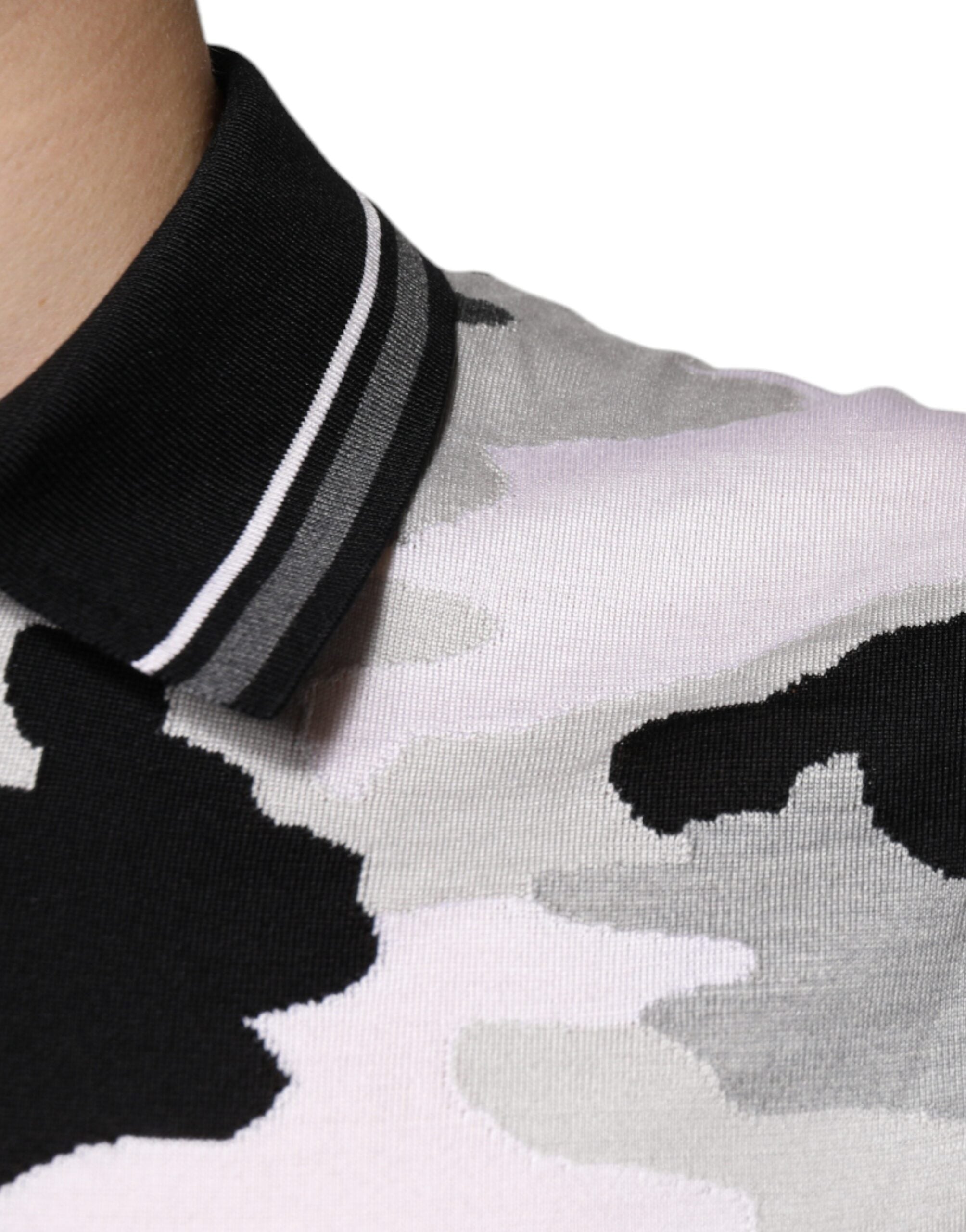 Dolce & Gabbana Multicolor Camouflage Collared Polo T-shirt Dolce & Gabbana