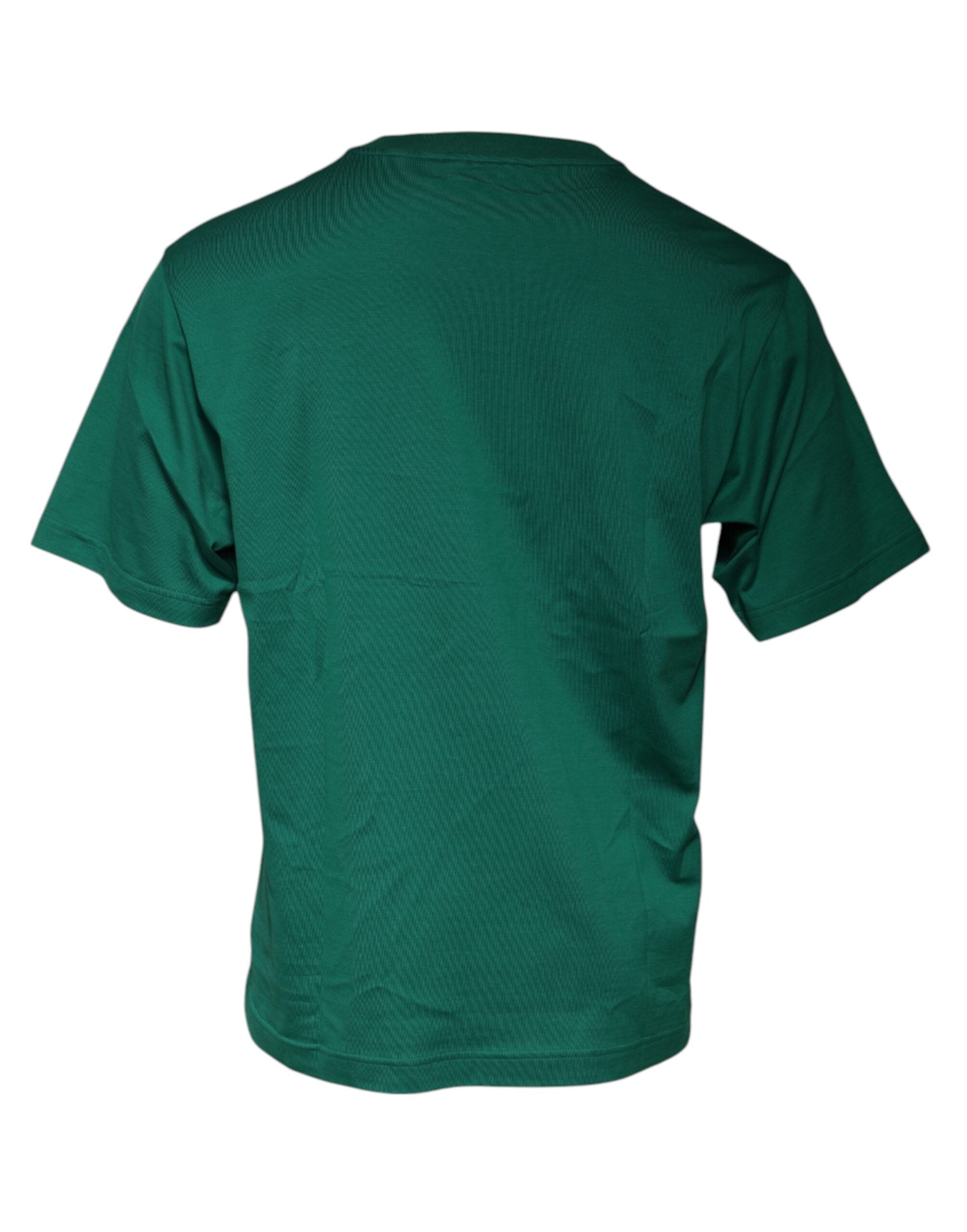 Dolce & Gabbana Green Logo Crew Neck Short Sleeves T-shirt Dolce & Gabbana