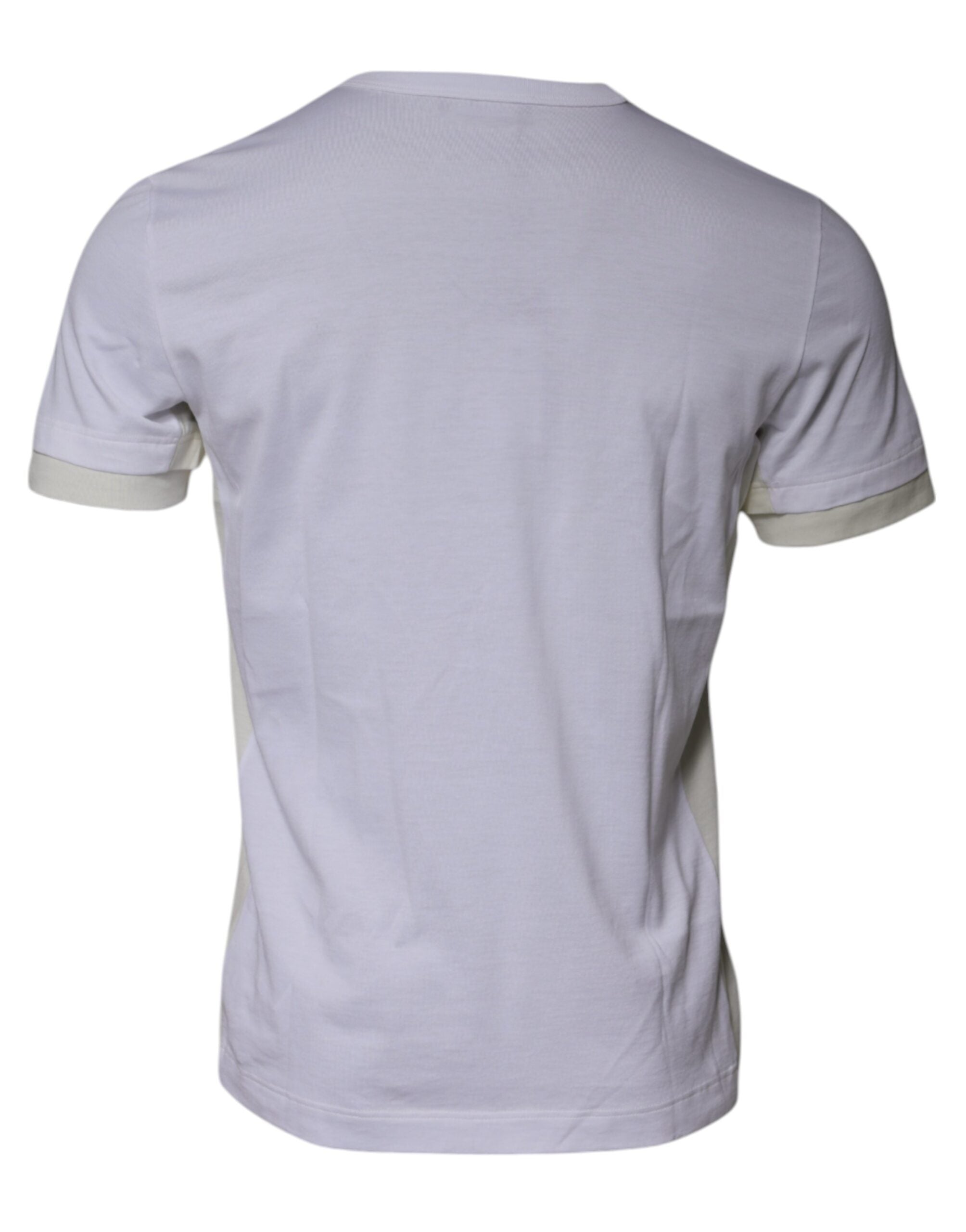 Dolce & Gabbana White Cotton Crew Neck Short Sleeves T-shirt Dolce & Gabbana