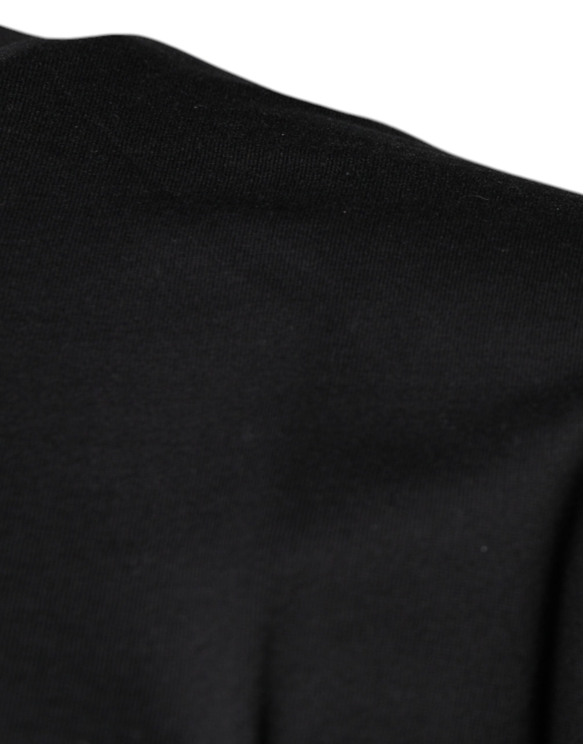 Dolce & Gabbana Black DG Logo Print Cotton Crew Neck T-shirt Dolce & Gabbana