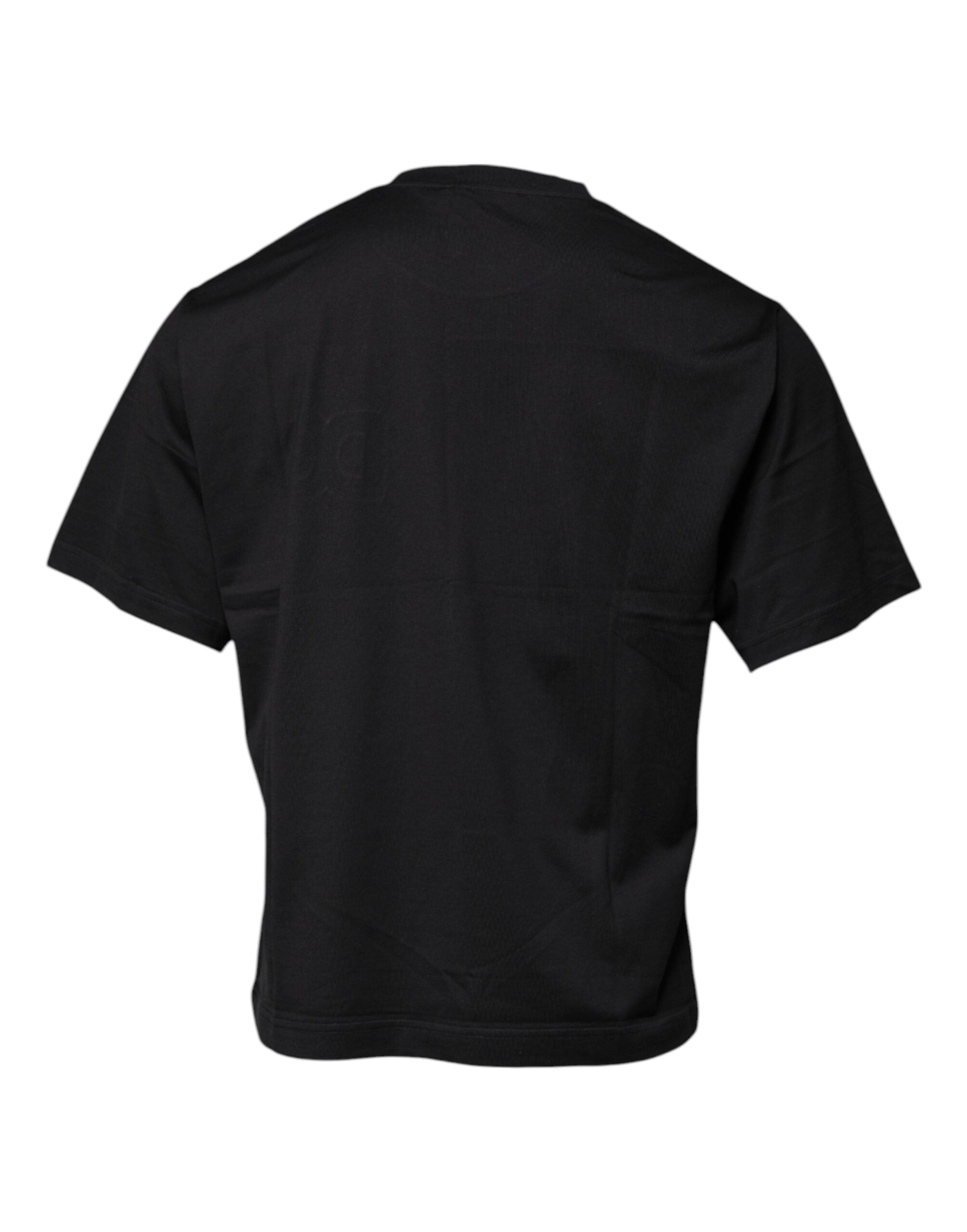 Dolce & Gabbana Black DG Logo Print Cotton Crew Neck T-shirt Dolce & Gabbana