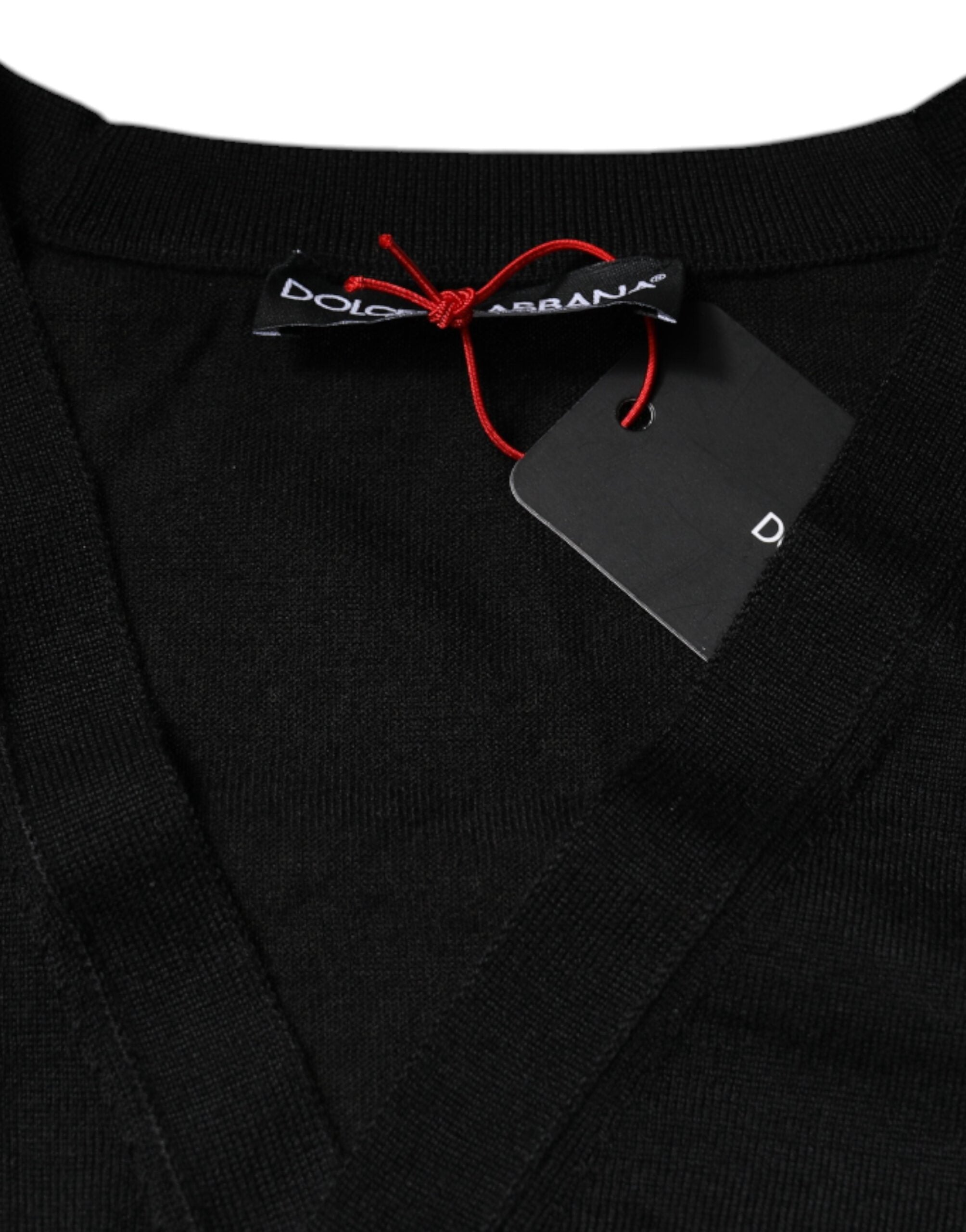 Dolce & Gabbana Black Cashmere Button Down Cardigan Sweater Dolce & Gabbana