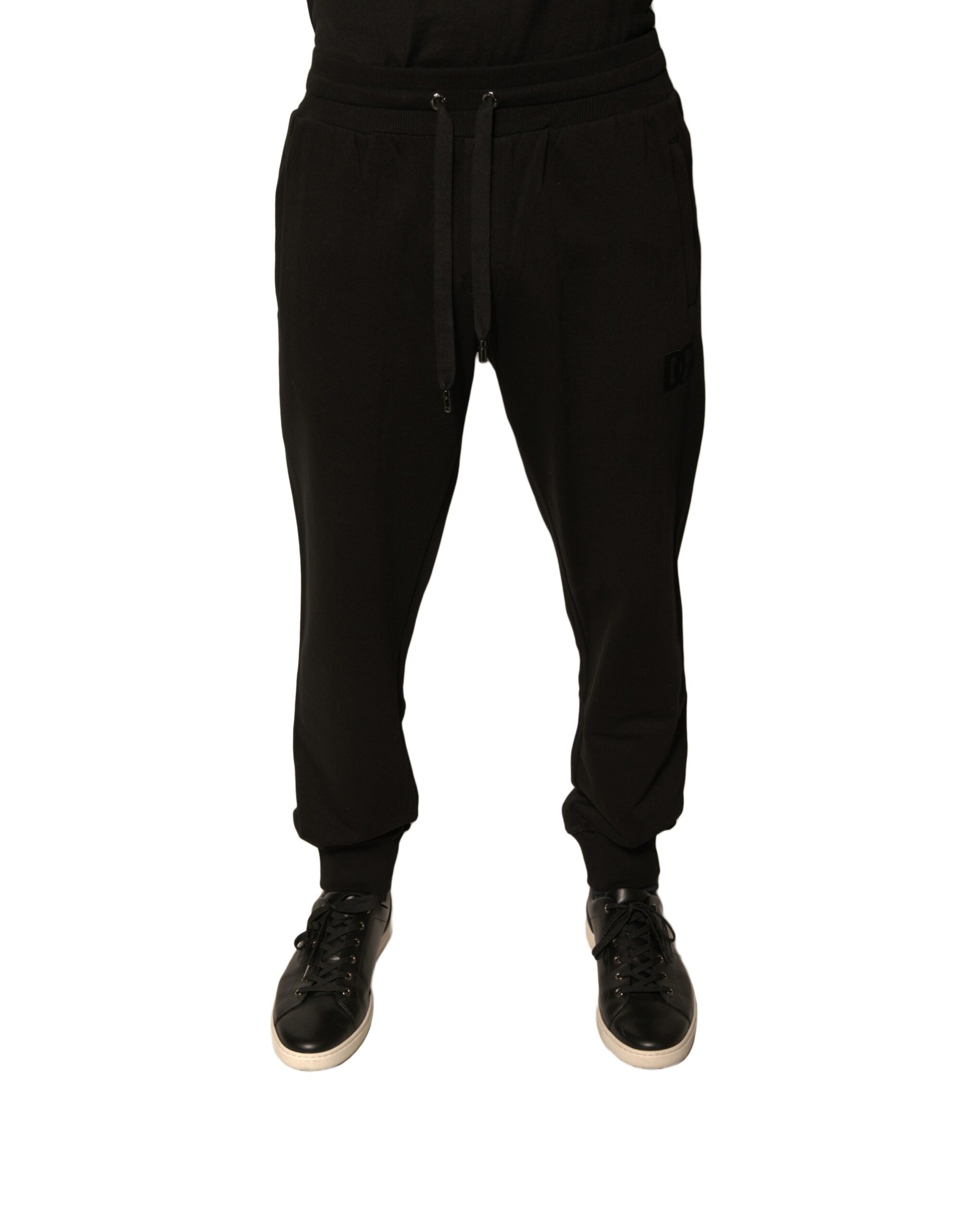 Dolce & Gabbana Black Cotton Jogger Men Sweatpants Pants Dolce & Gabbana