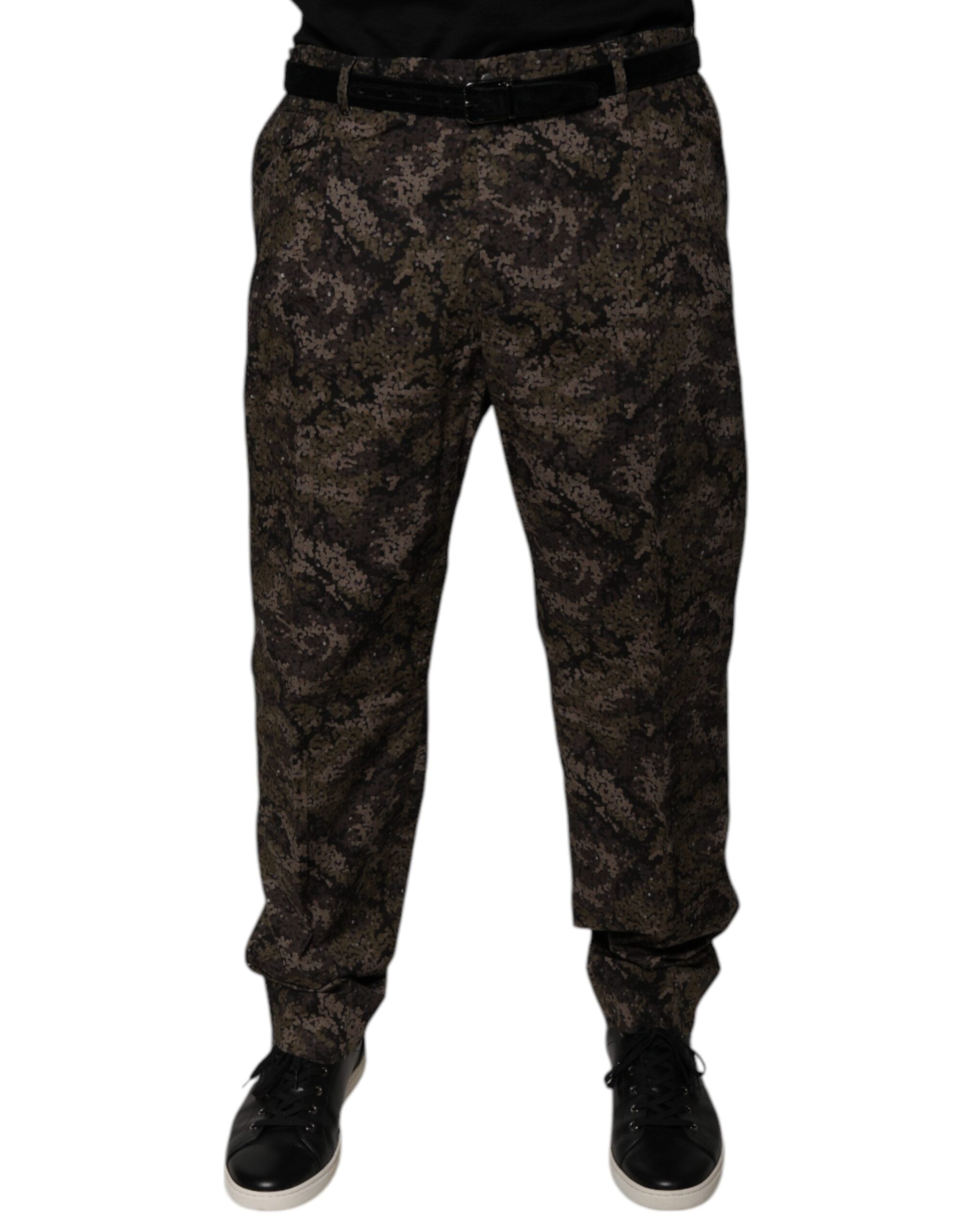 Dolce & Gabbana Multicolor Camouflage Men Dress Pants Dolce & Gabbana