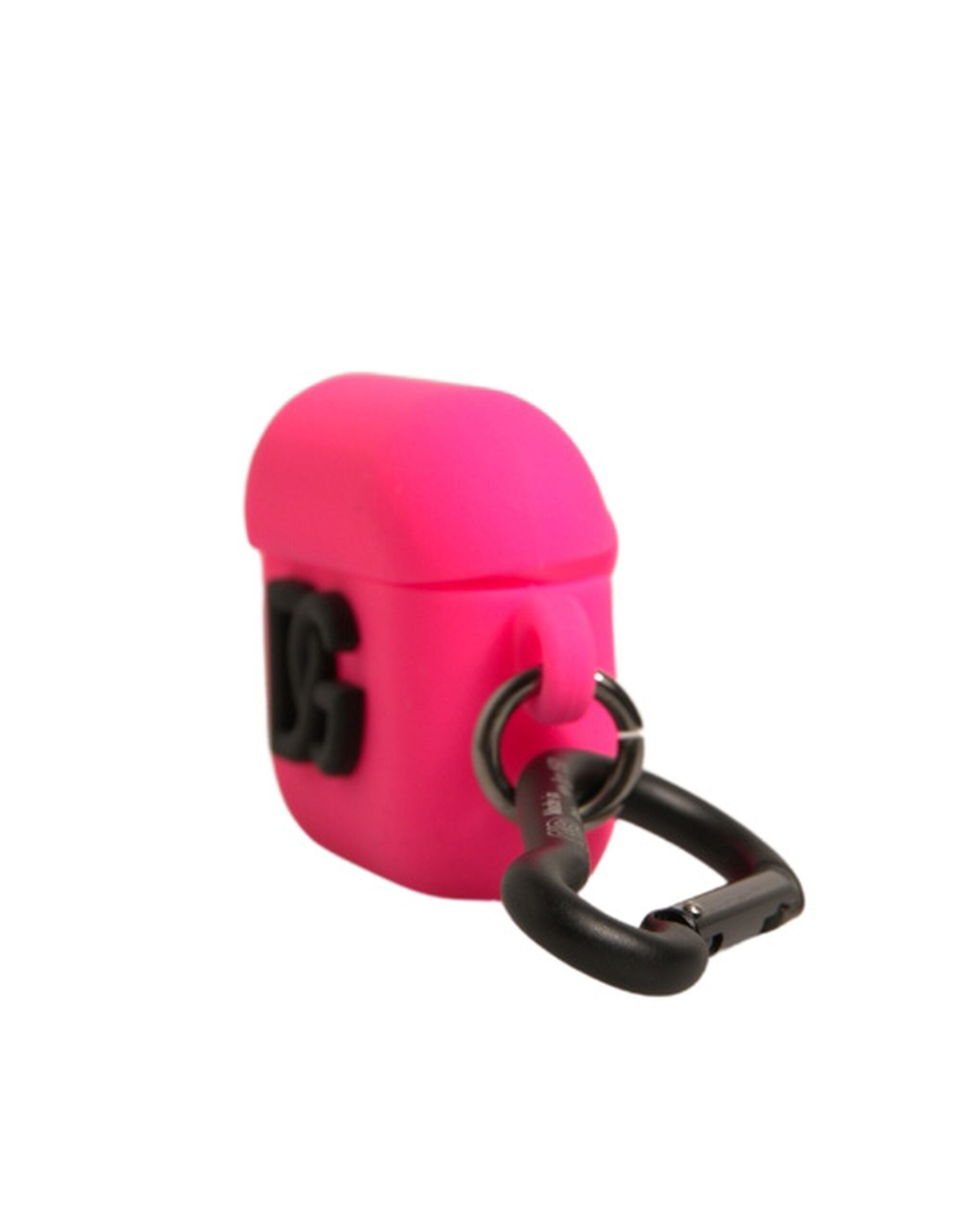 Dolce & Gabbana Pink Silicone Rubber Logo Embossed Airpods Case Dolce & Gabbana