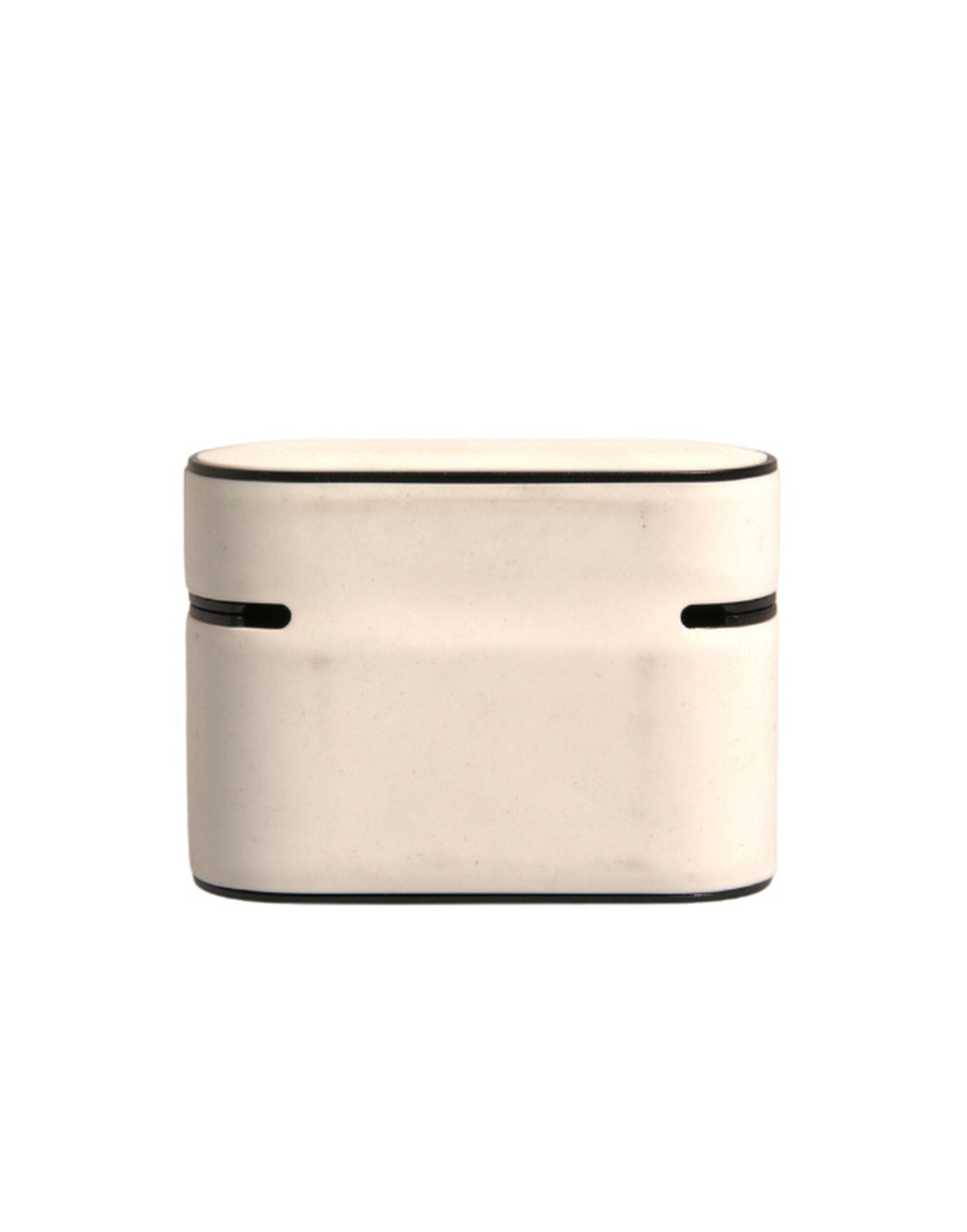Dolce & Gabbana White PVC Embossed Logo Plaque Holder Airpods Case Dolce & Gabbana