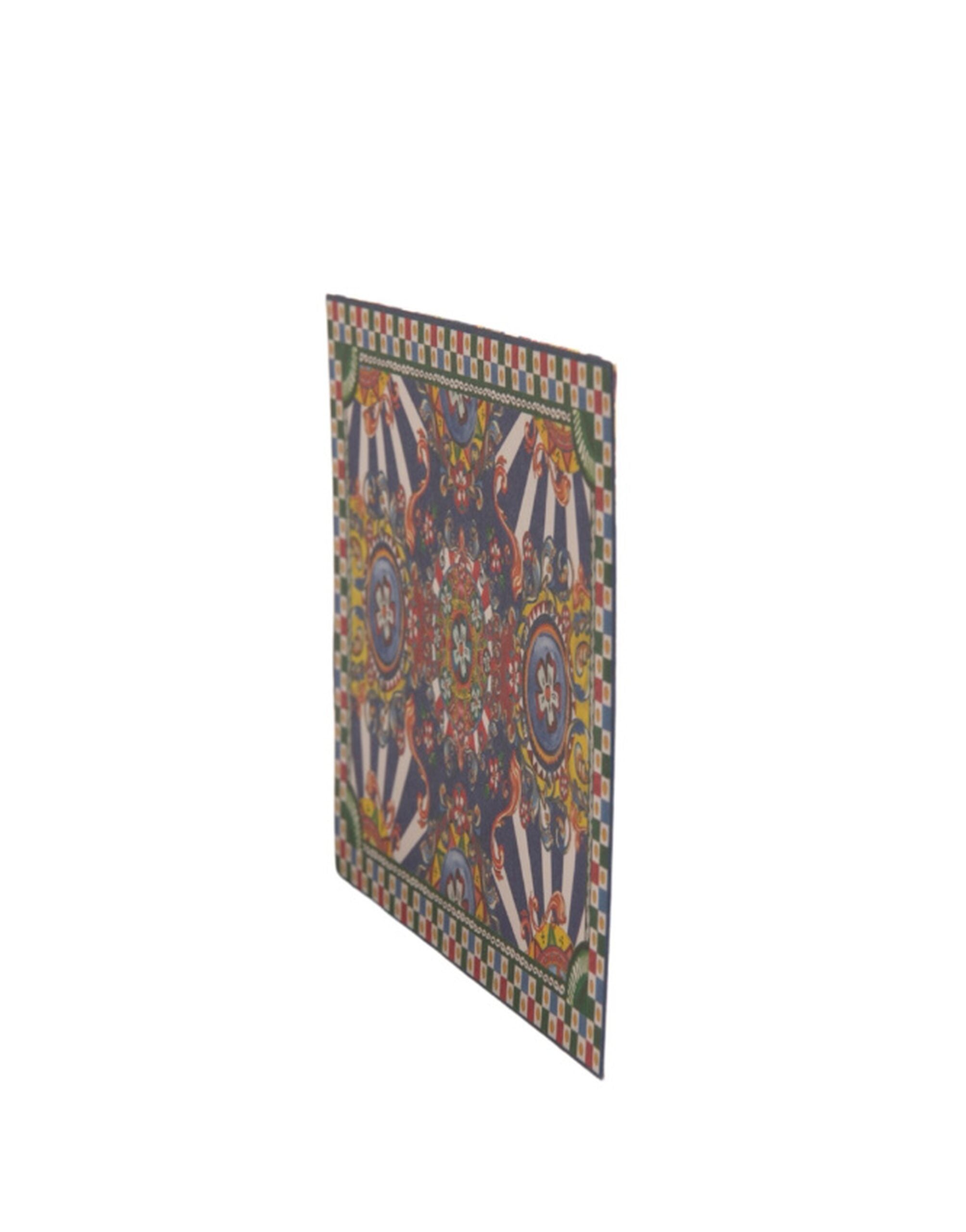 Dolce & Gabbana Multicolor Carretto Siciliano Envelope Post Card Holder Dolce & Gabbana