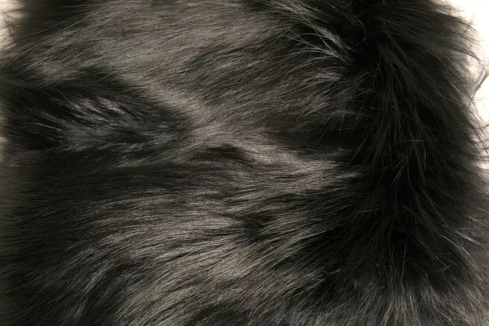 Dolce & Gabbana Black Fur Shoulder Collar Wrap Shawl Scarf Dolce & Gabbana