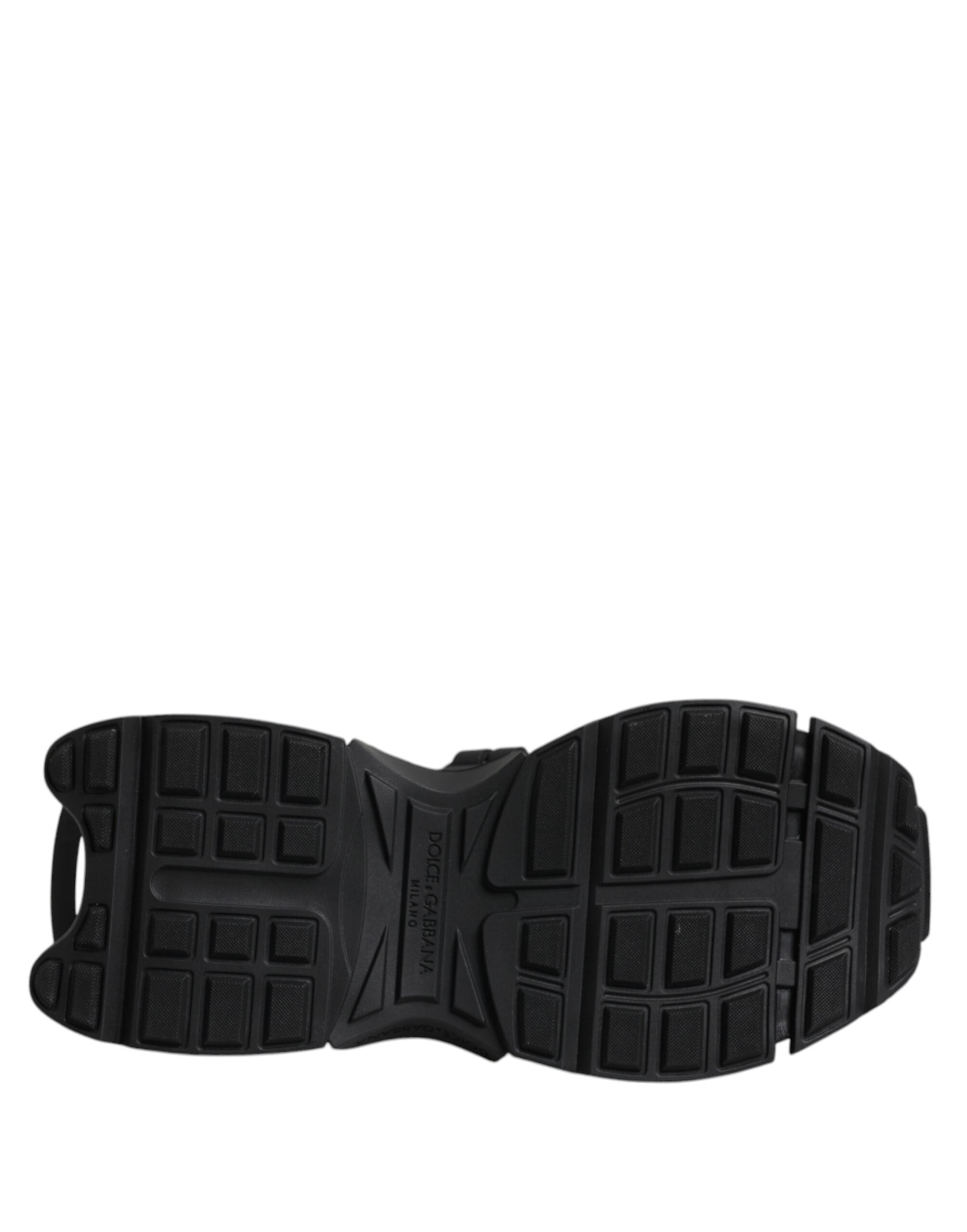 Dolce & Gabbana Black Low Top Space Lace Up Sneakers Shoes Dolce & Gabbana