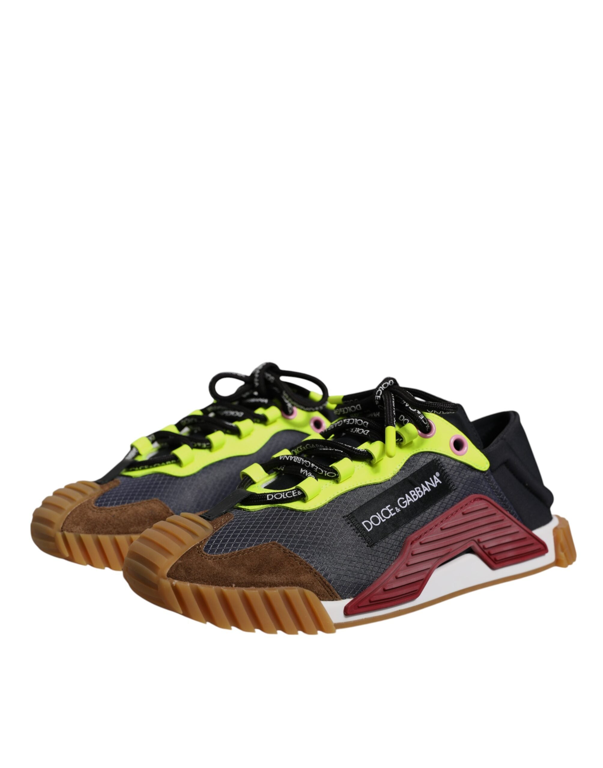 Dolce & Gabbana Multicolor Nylon Low Top NS1 Sneakers Shoes Dolce & Gabbana