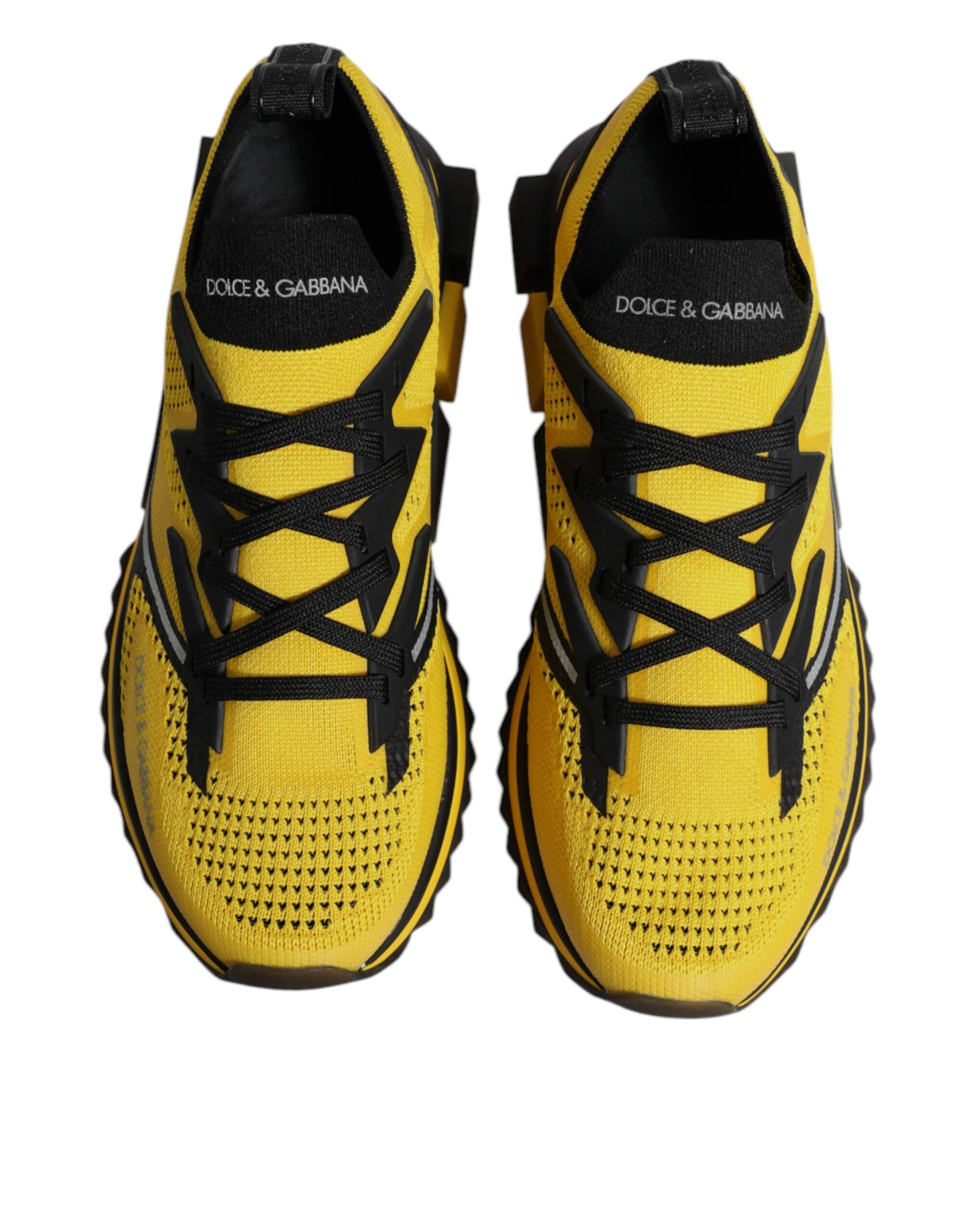 Dolce & Gabbana Yellow SORRENTO Sport Stretch Sneakers Shoes Dolce & Gabbana