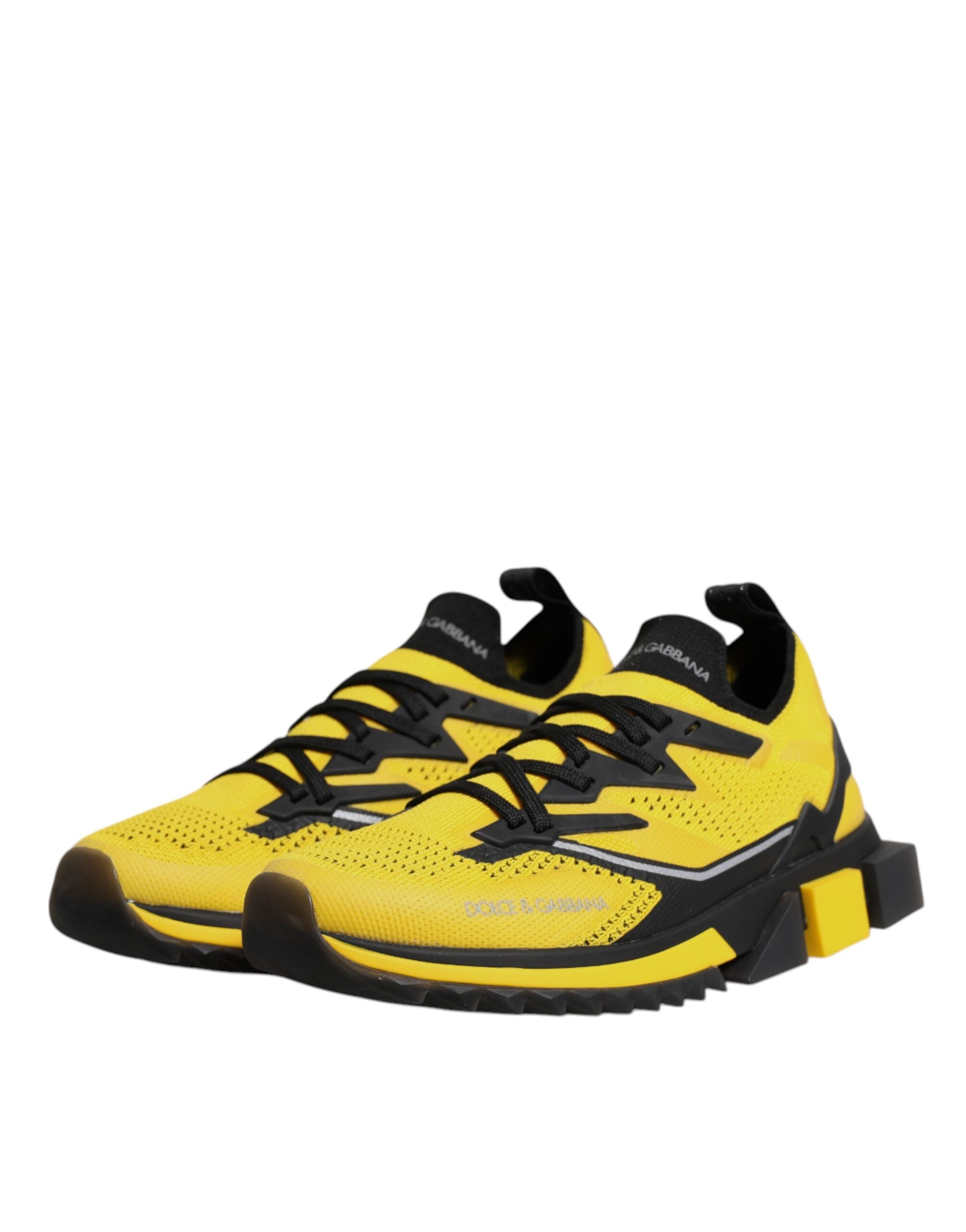 Dolce & Gabbana Yellow SORRENTO Sport Stretch Sneakers Shoes Dolce & Gabbana