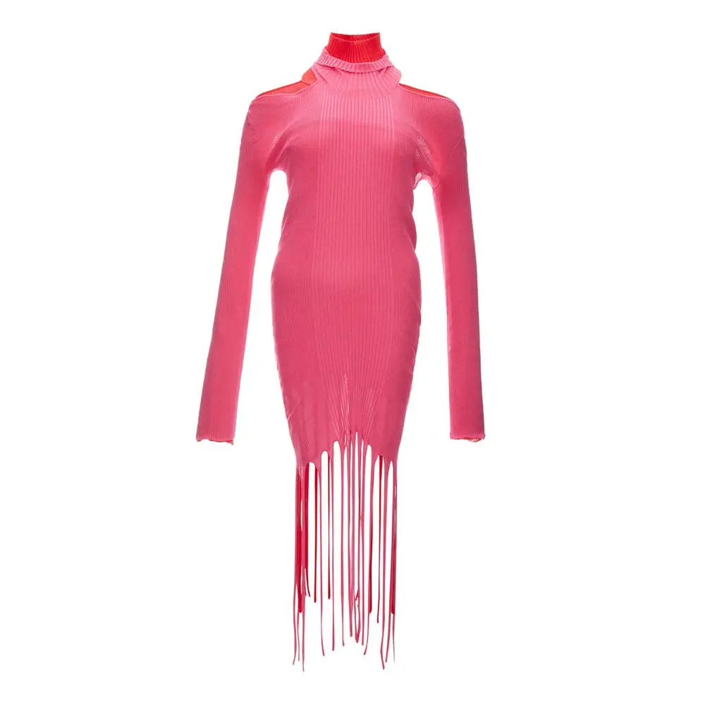 Bottega Veneta Pink Cotton Casual Dress Bottega Veneta