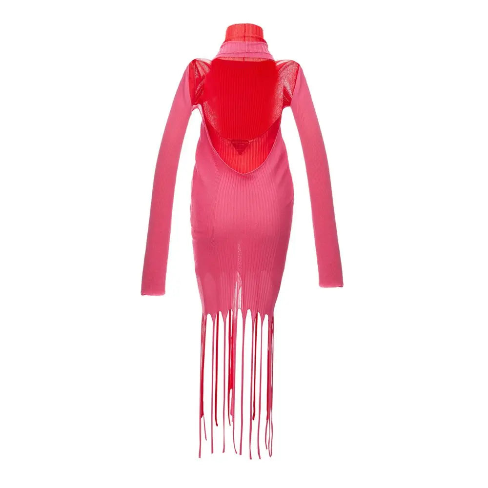 Bottega Veneta Pink Cotton Casual Dress Bottega Veneta