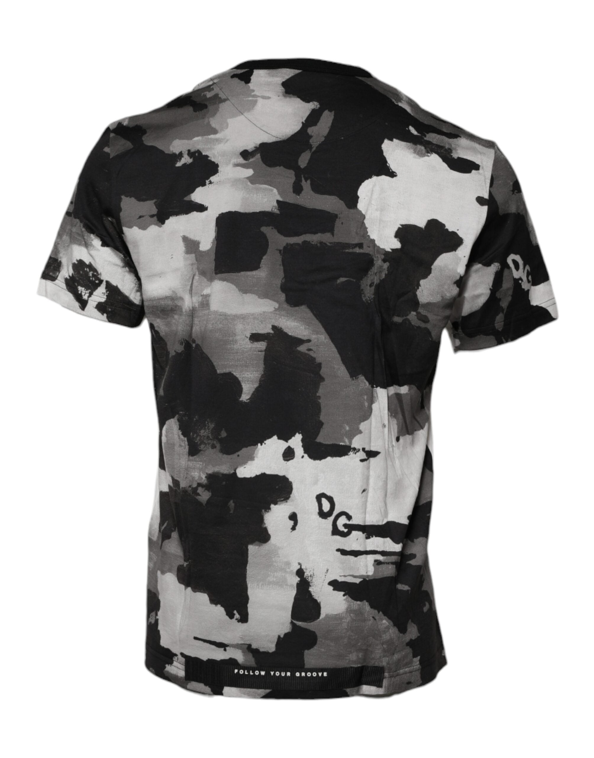 Dolce & Gabbana Multicolor Camouflage Crew Neck T-shirt Dolce & Gabbana