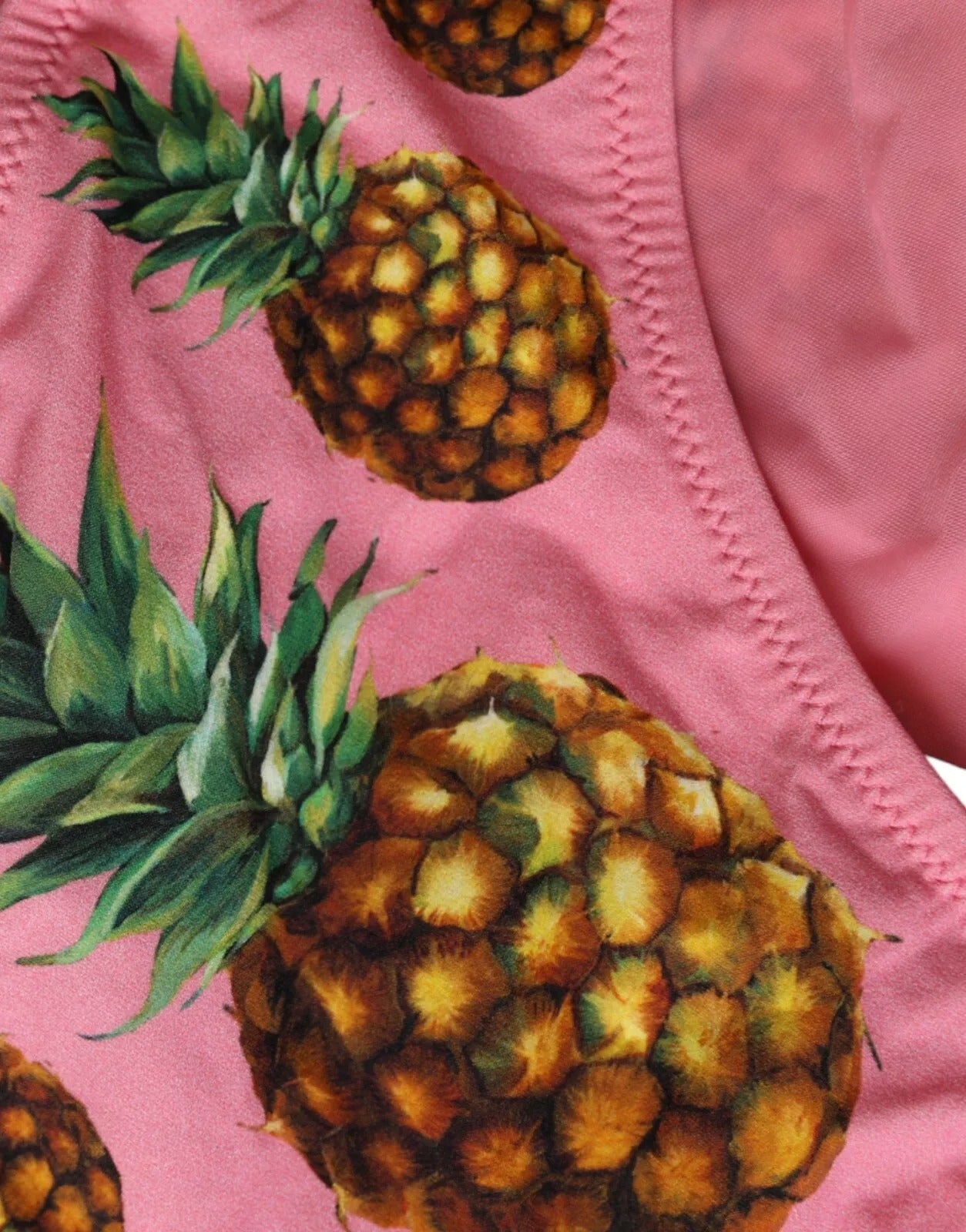 Dolce & Gabbana Pink Pineapple Swimsuit Bikini Bottom Swimwear Dolce & Gabbana