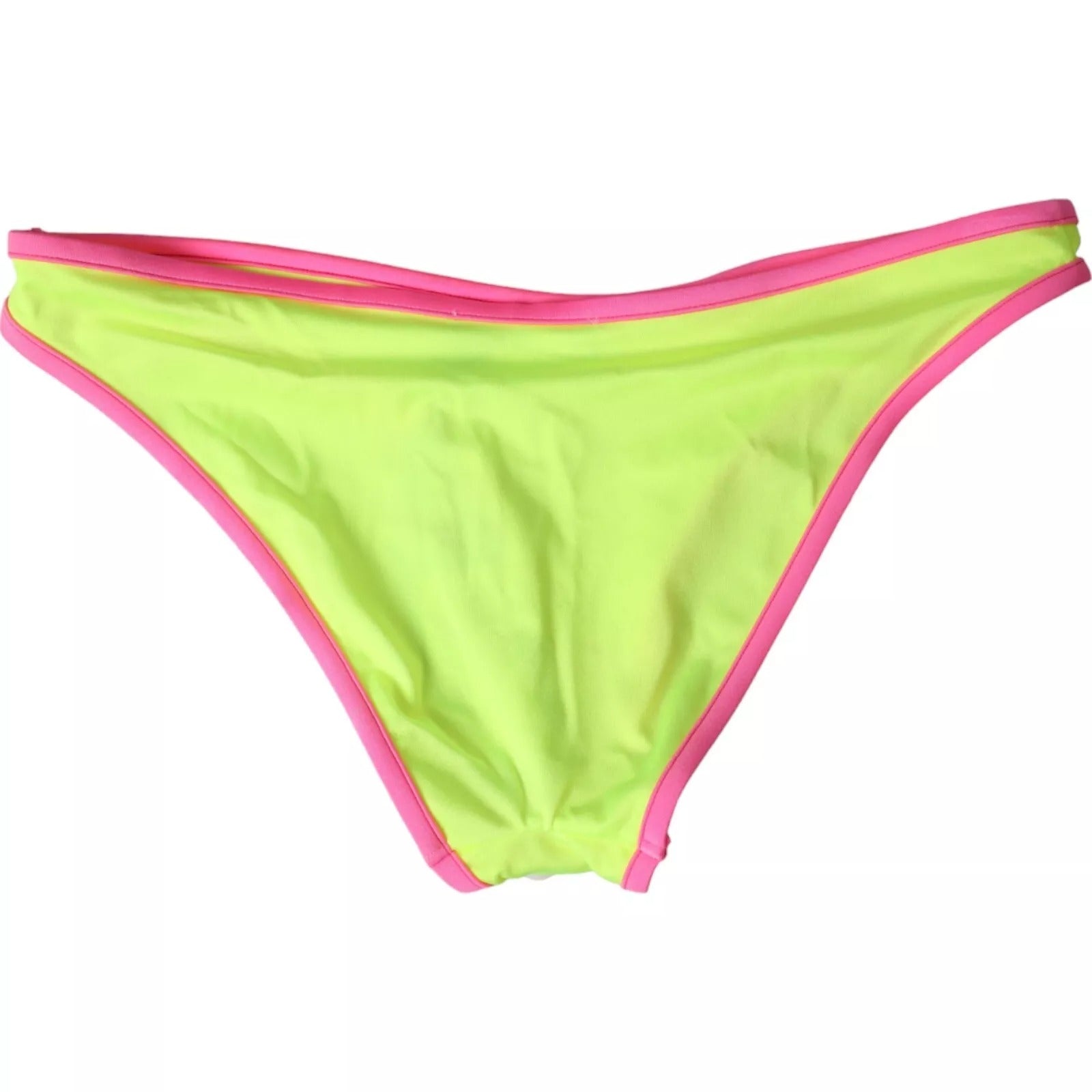 Dolce & Gabbana Yellow Pink Nylon Swimwear Bottom Beachwear Bikini Dolce & Gabbana