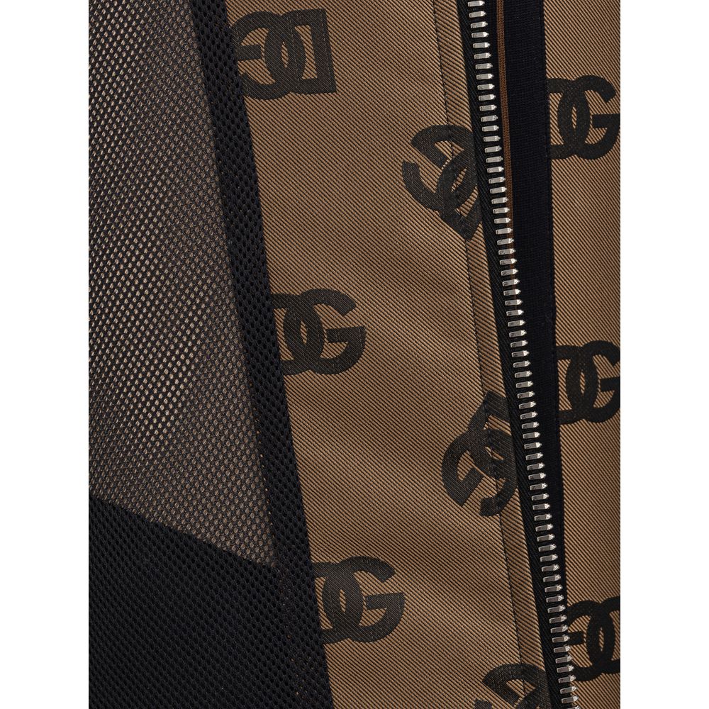 Dolce & Gabbana Bronze Polyester Shell Jacket Dolce & Gabbana
