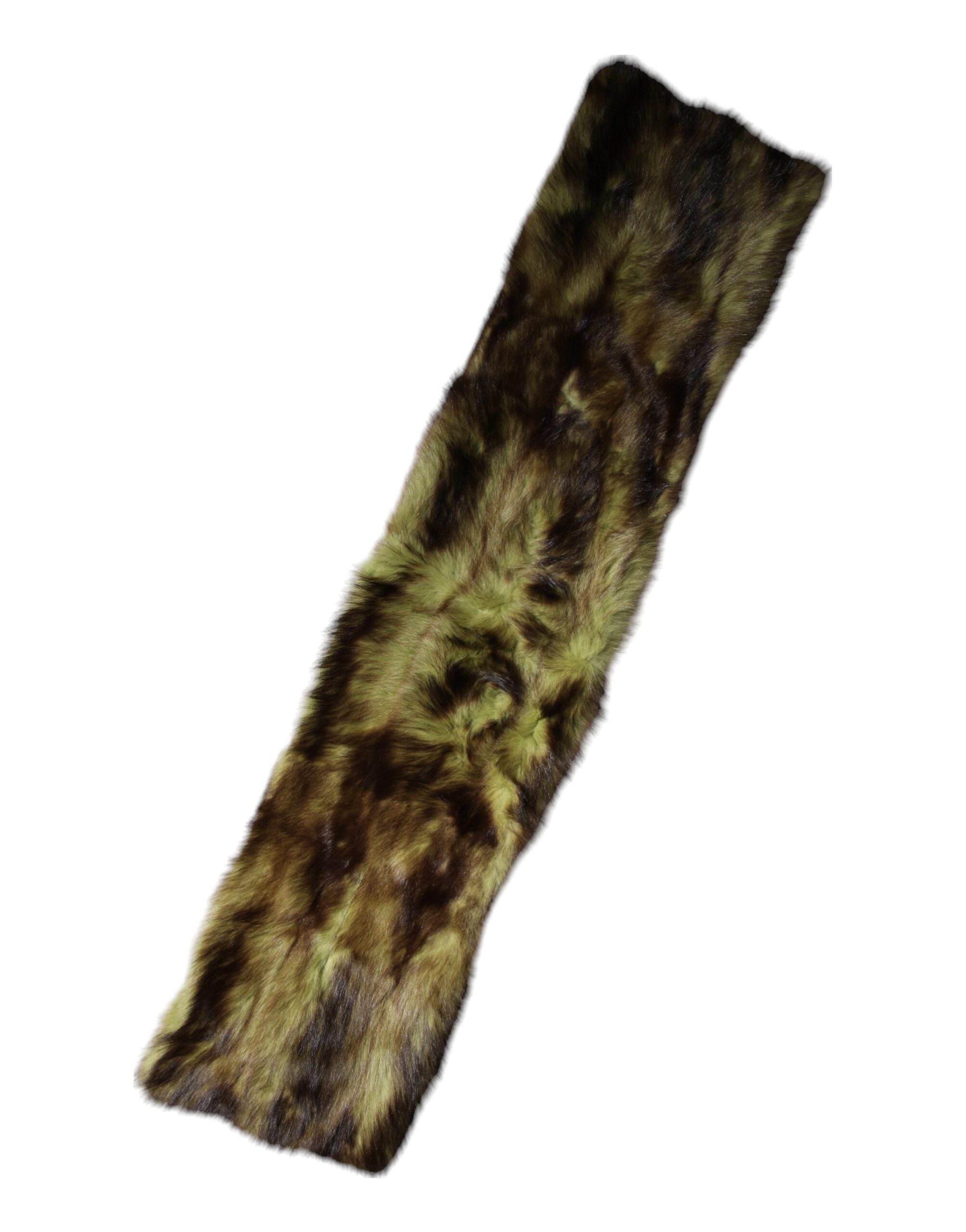 Dolce & Gabbana Multicolor Fur Shawl Neck Wrap Cover Collar Scarf Dolce & Gabbana