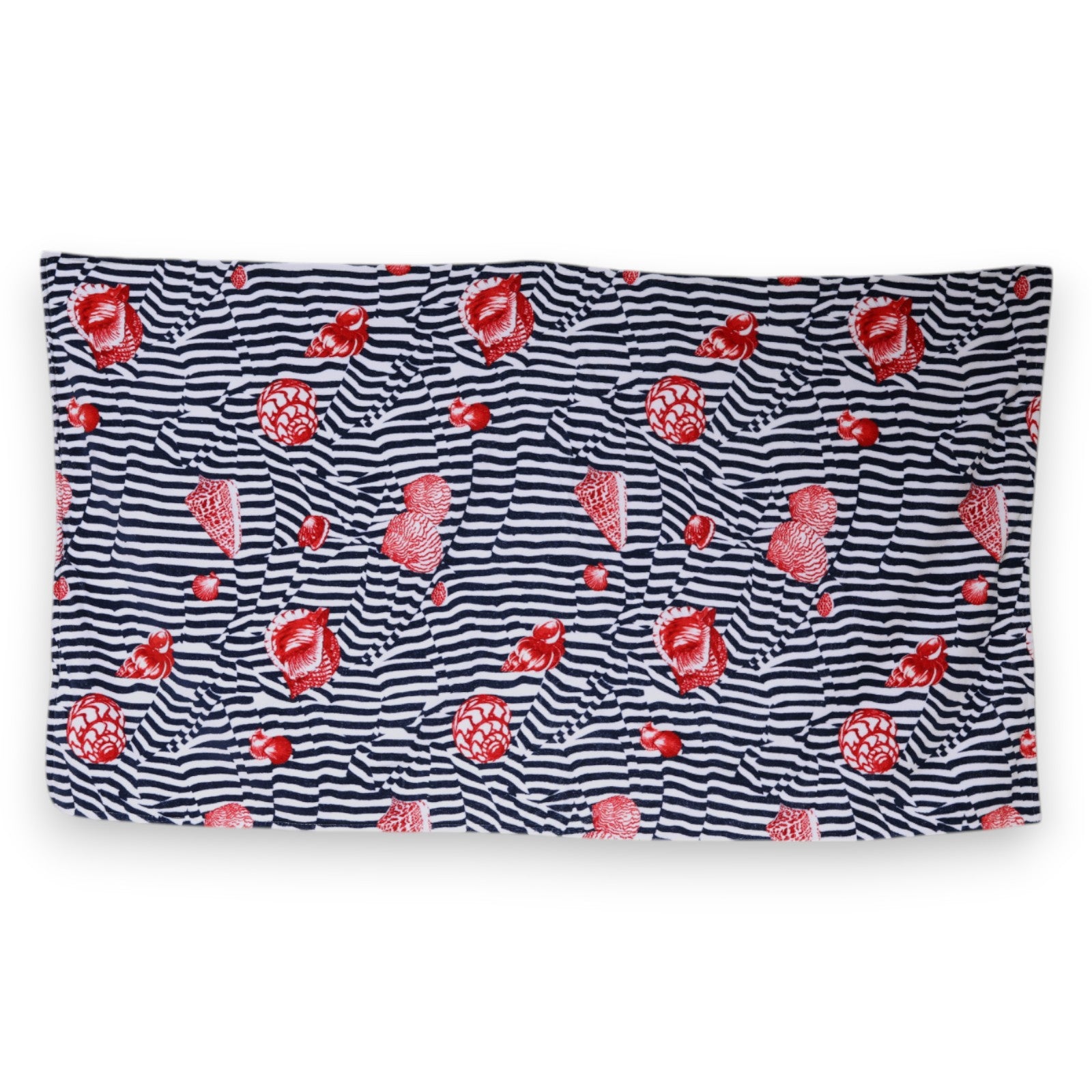 Dolce & Gabbana Multicolor Stripes Seashells Beach Towel Dolce & Gabbana
