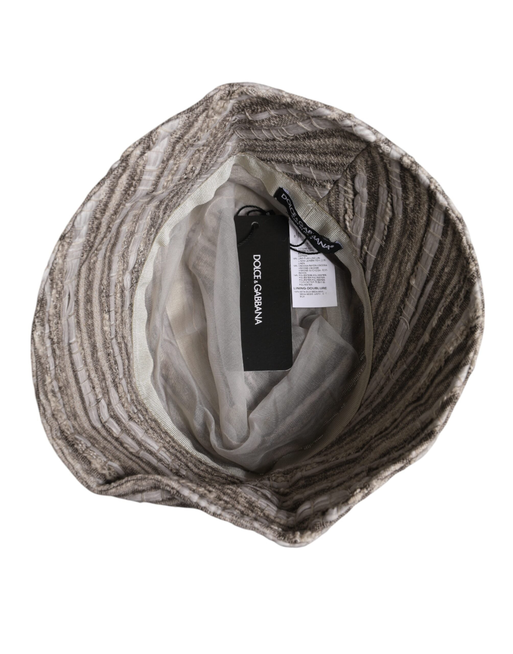 Dolce & Gabbana Multicolor Stripes Cotton Bucket Cap Dolce & Gabbana