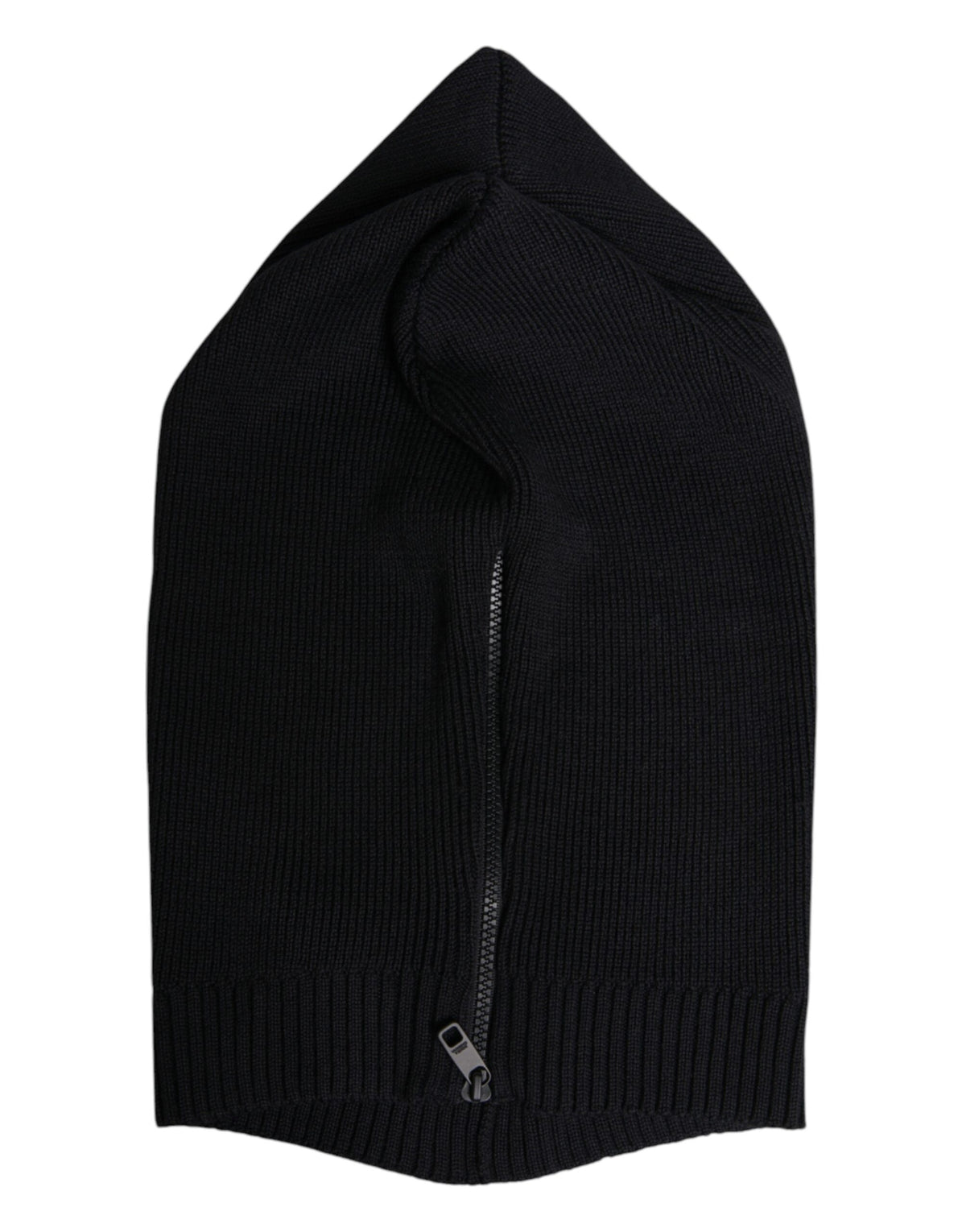 Dolce & Gabbana Black Wool Whole Head Wrap Balaclava Hat