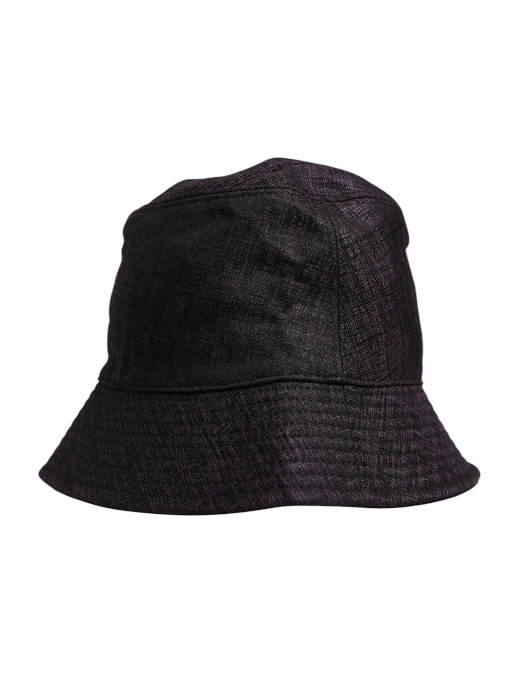 Dolce & Gabbana Black Wide Brim Nylon Bucket Hat Dolce & Gabbana