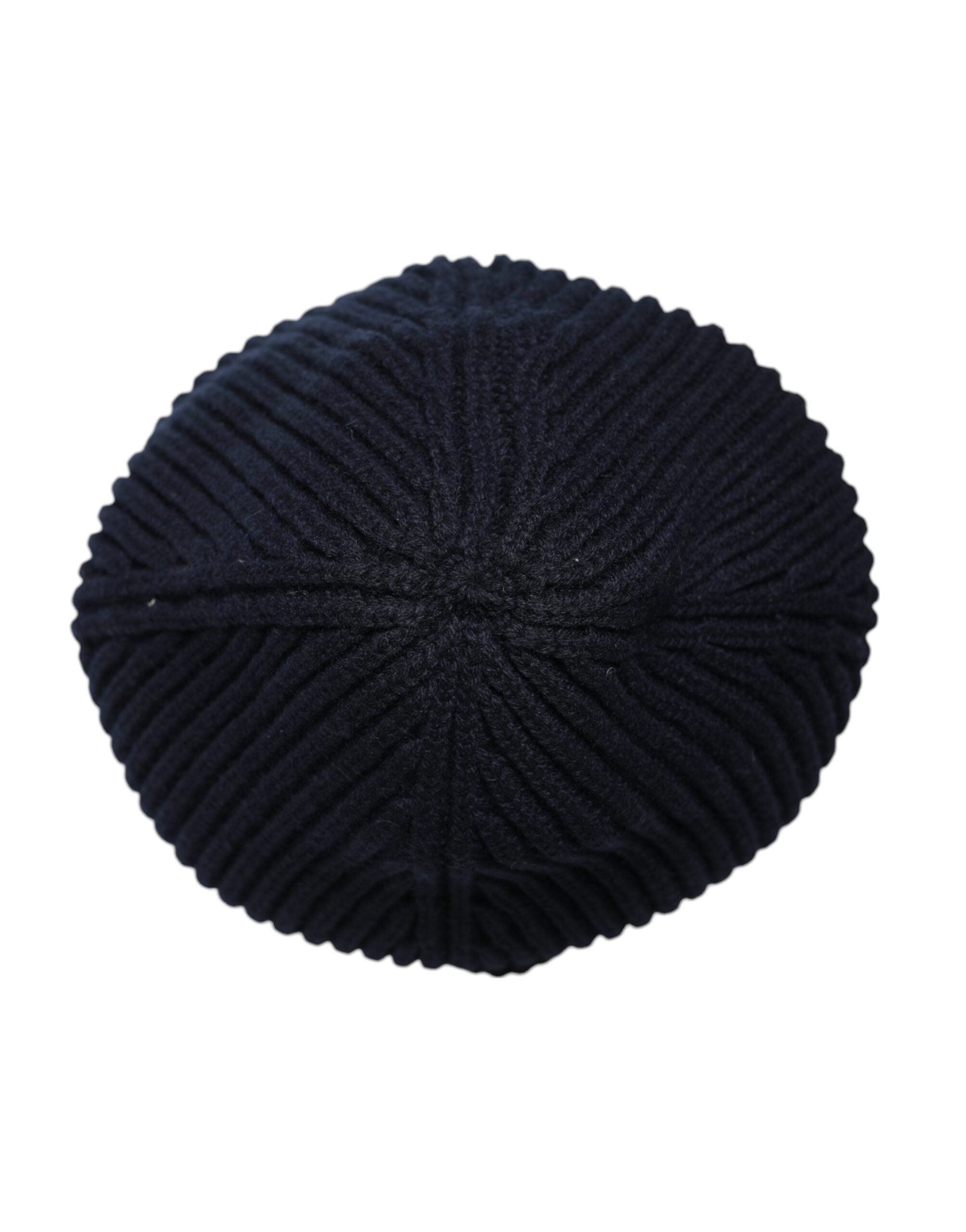 Dolce & Gabbana Blue Cashmere Knitted Winter Beanie Hat Dolce & Gabbana