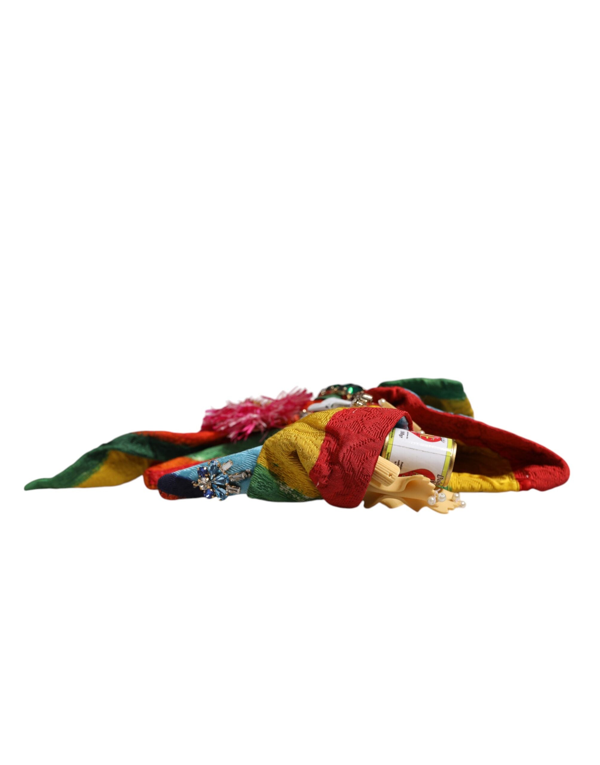 Dolce & Gabbana Multicolor Floral Crystal Embellished Diadem Headband Dolce & Gabbana